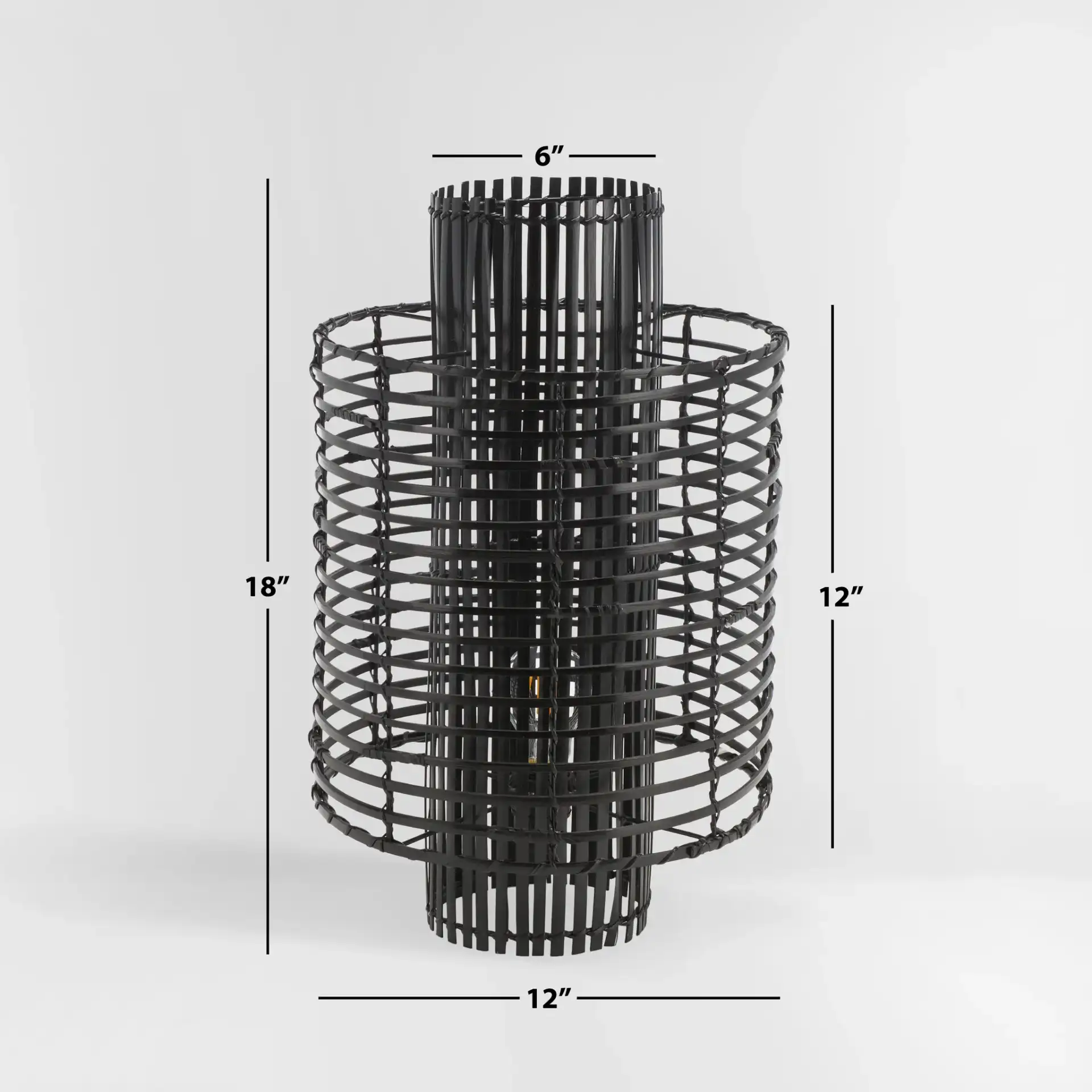 Hemera Table Lamp in Black, detail view
