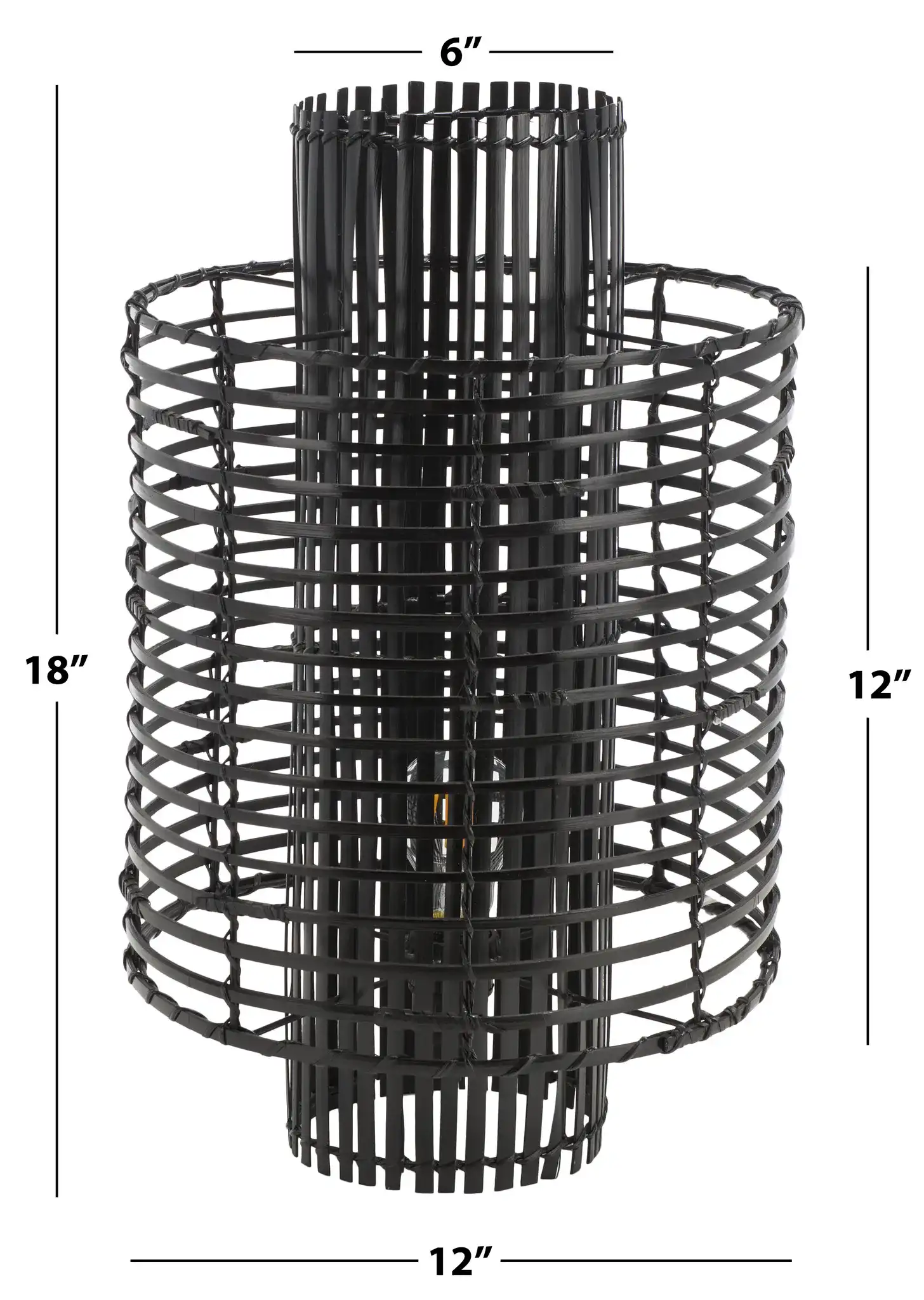 Hemera Table Lamp in Black, detail view