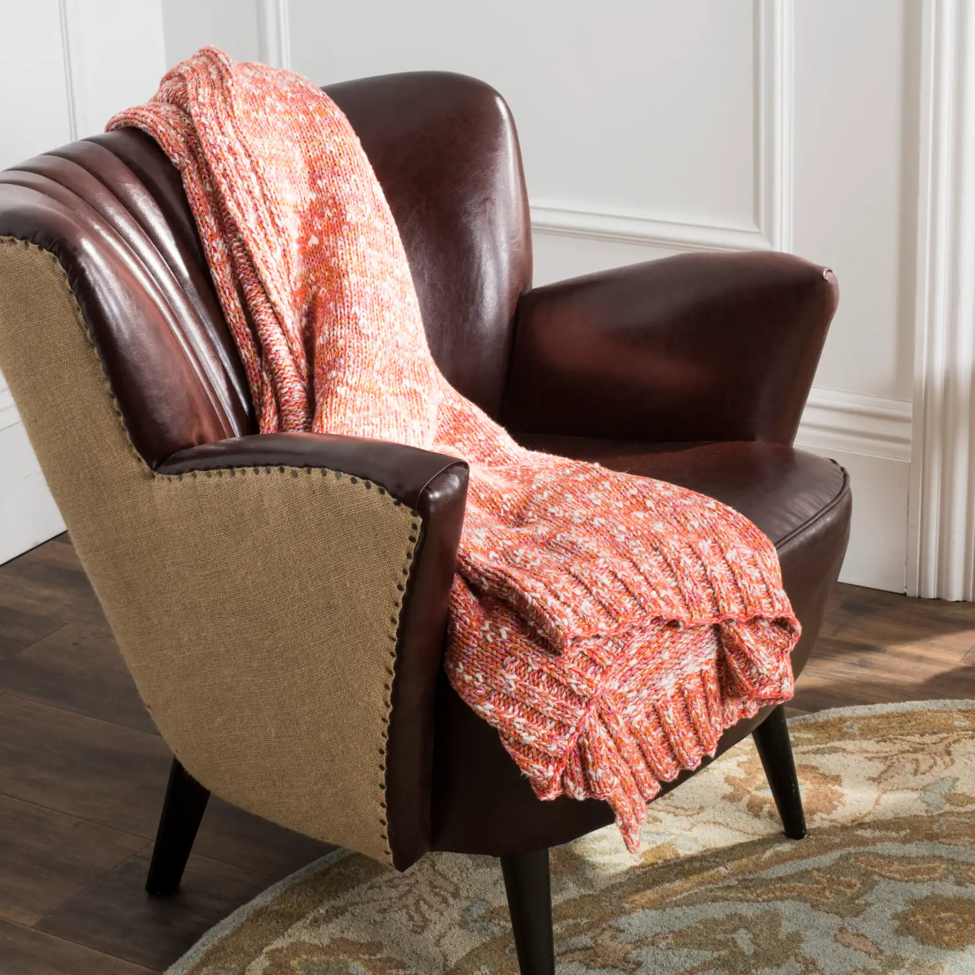 Darling Knit Throw in Assorted in a styled room