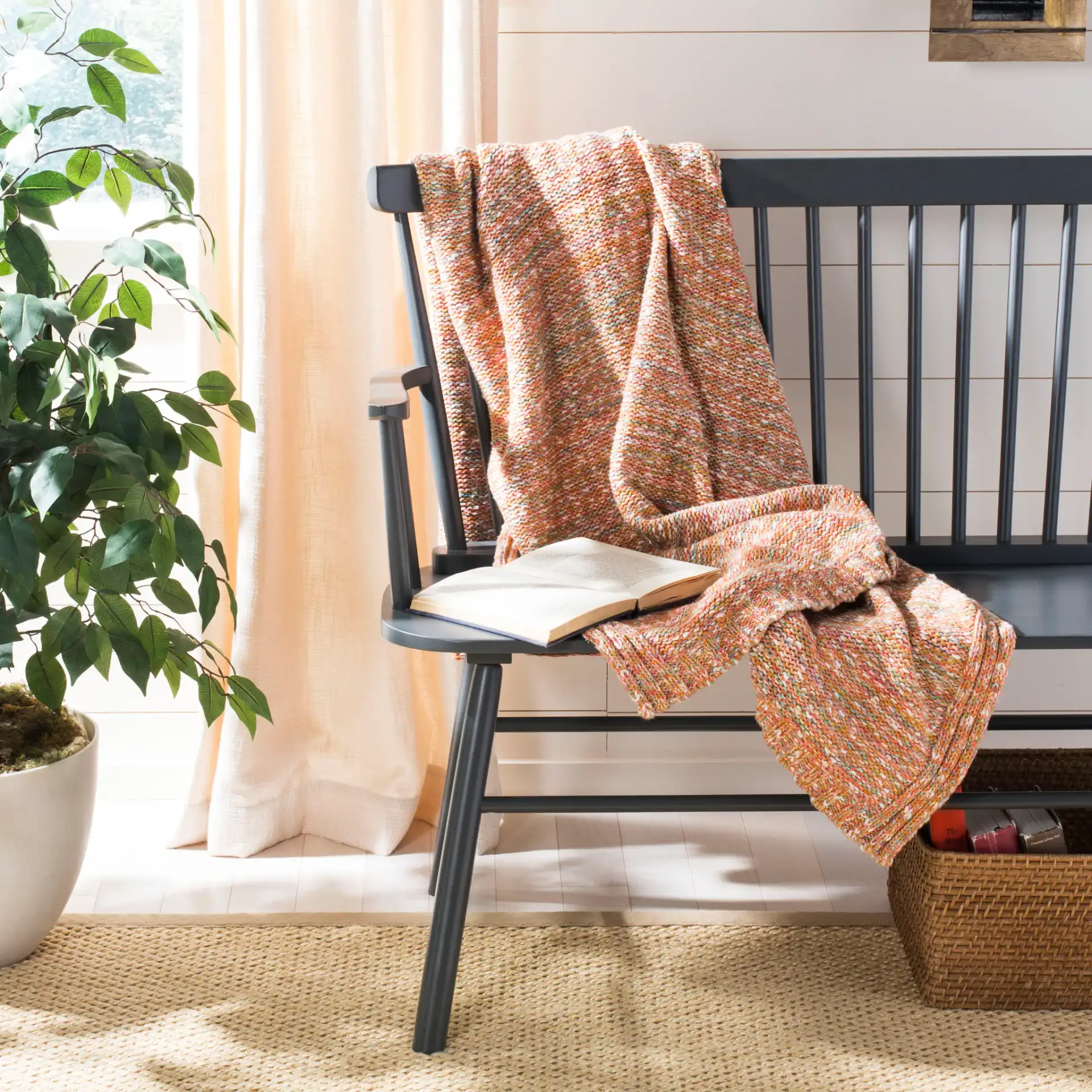 Darling Knit Throw in Assorted, detail view
