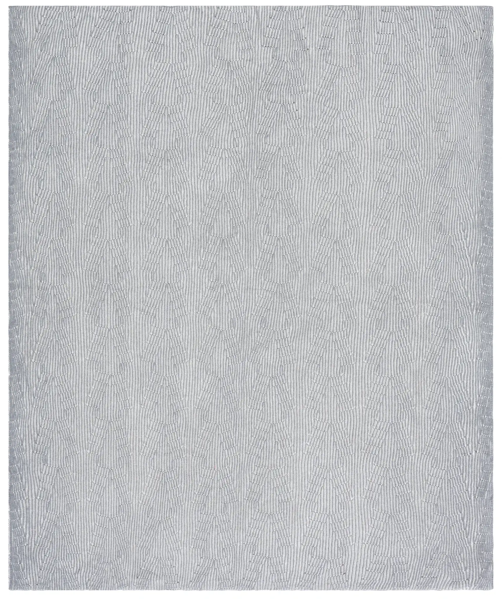 Kappa Throw in Gray / White, detail view