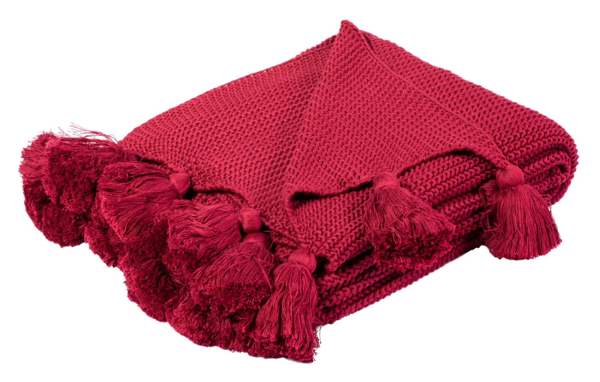 Brantley Throw in Orange, detail view