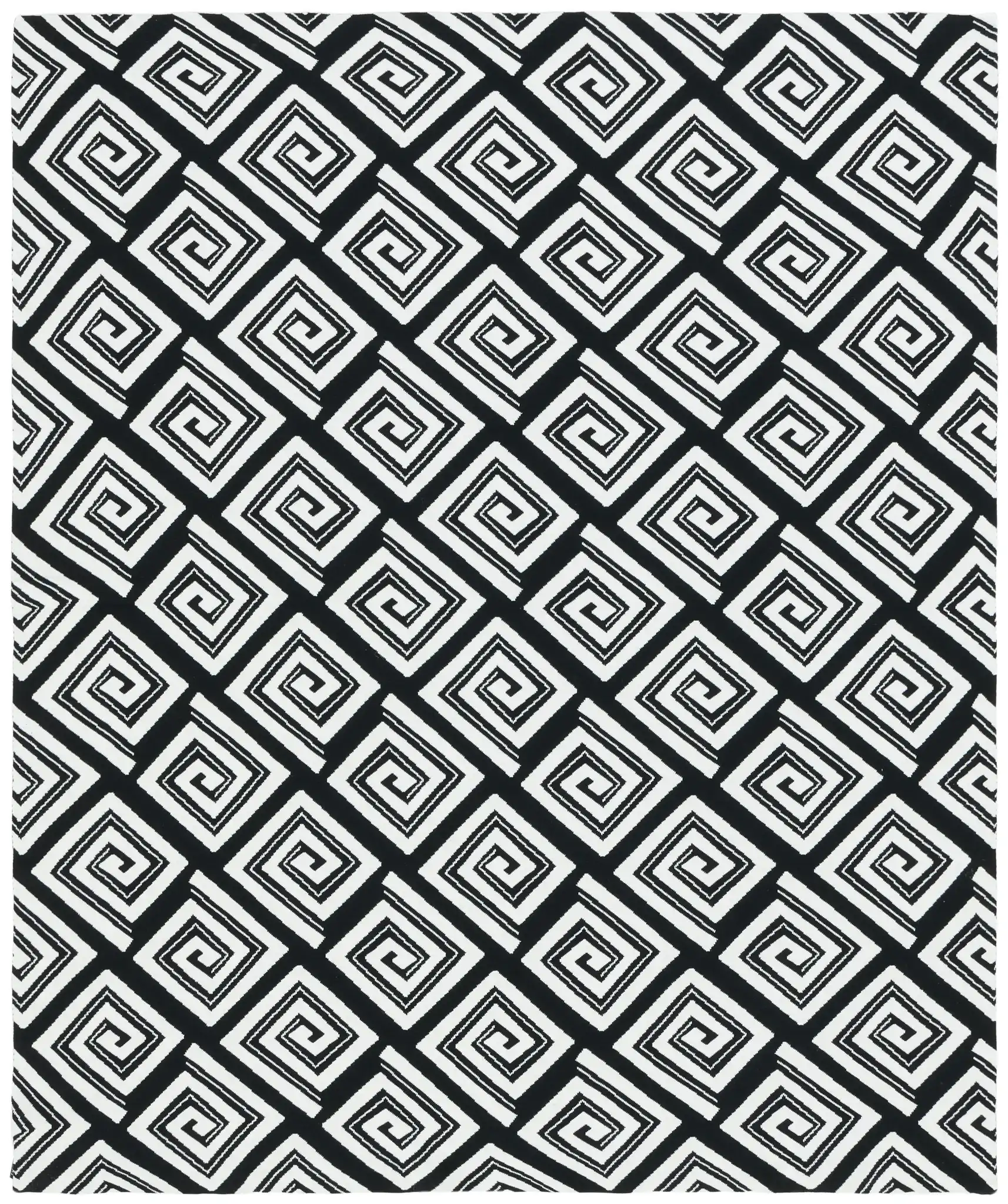 Veda Throw in Black / Ivory