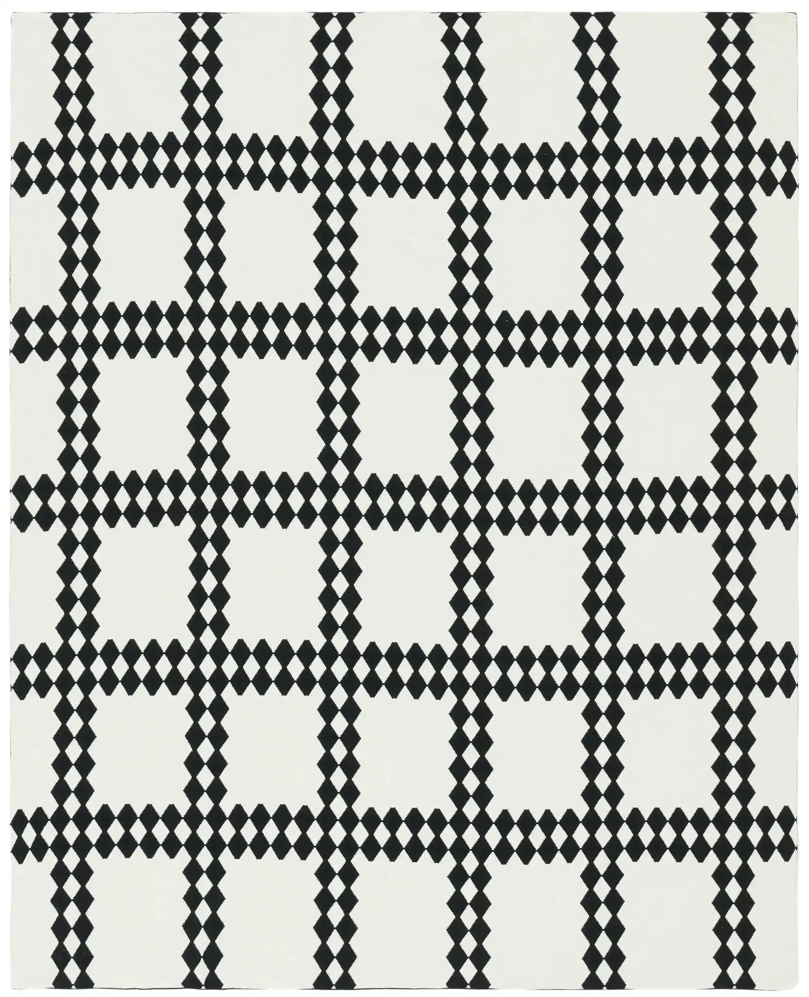 Zhuri Throw in Black / Ivory
