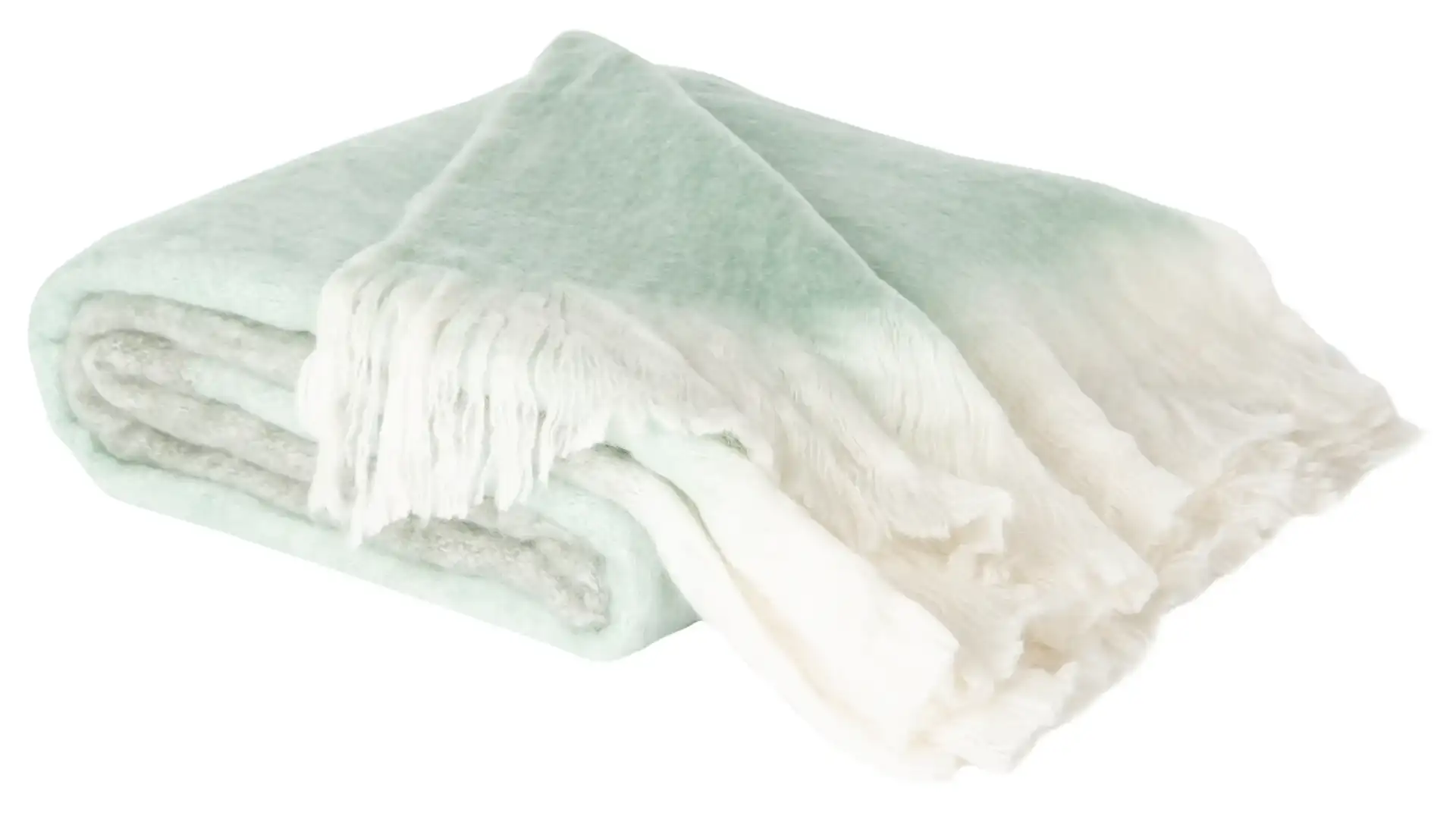 Kartia Throw in Gray / Aqua, detail view