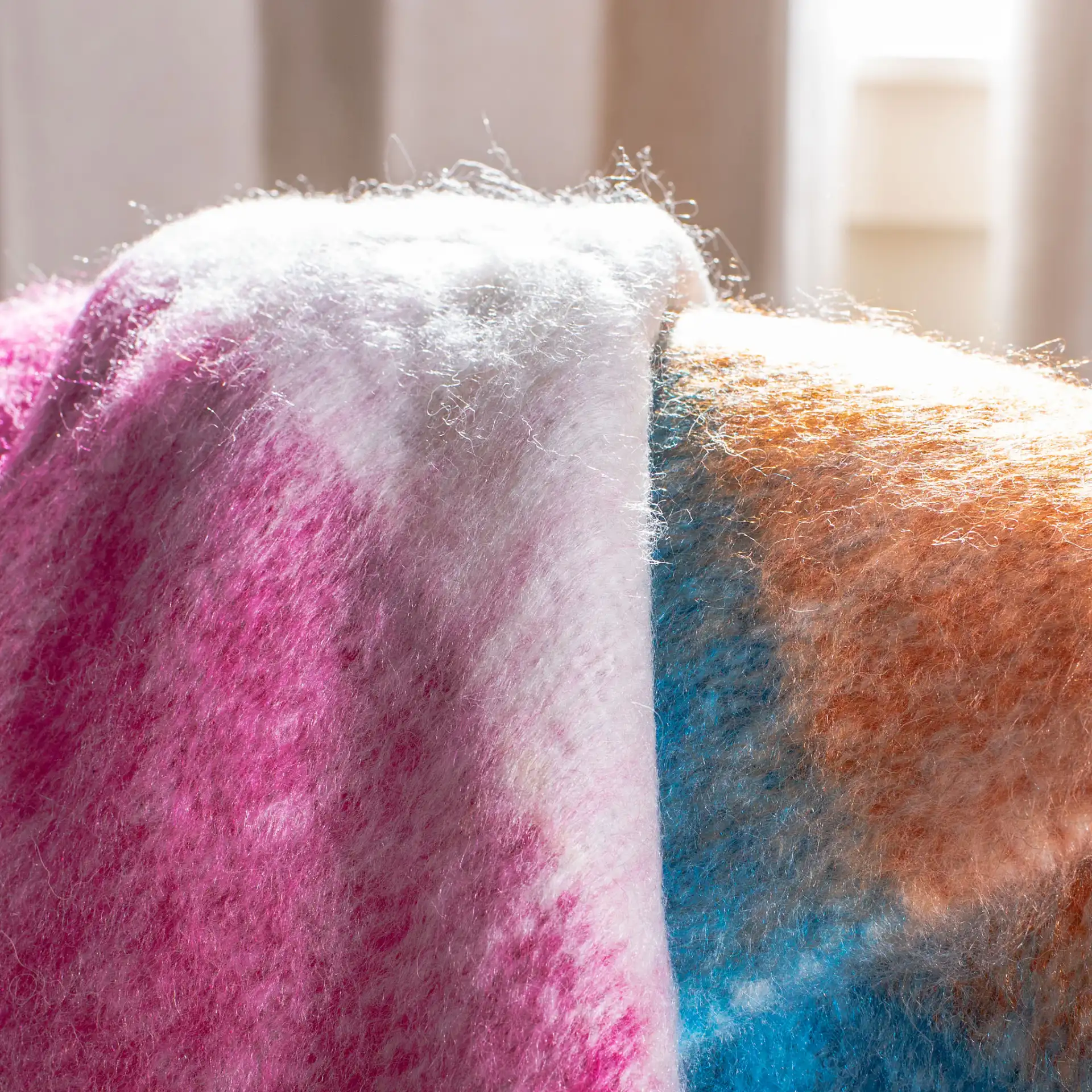 Glendal Throw in Multi in a styled room