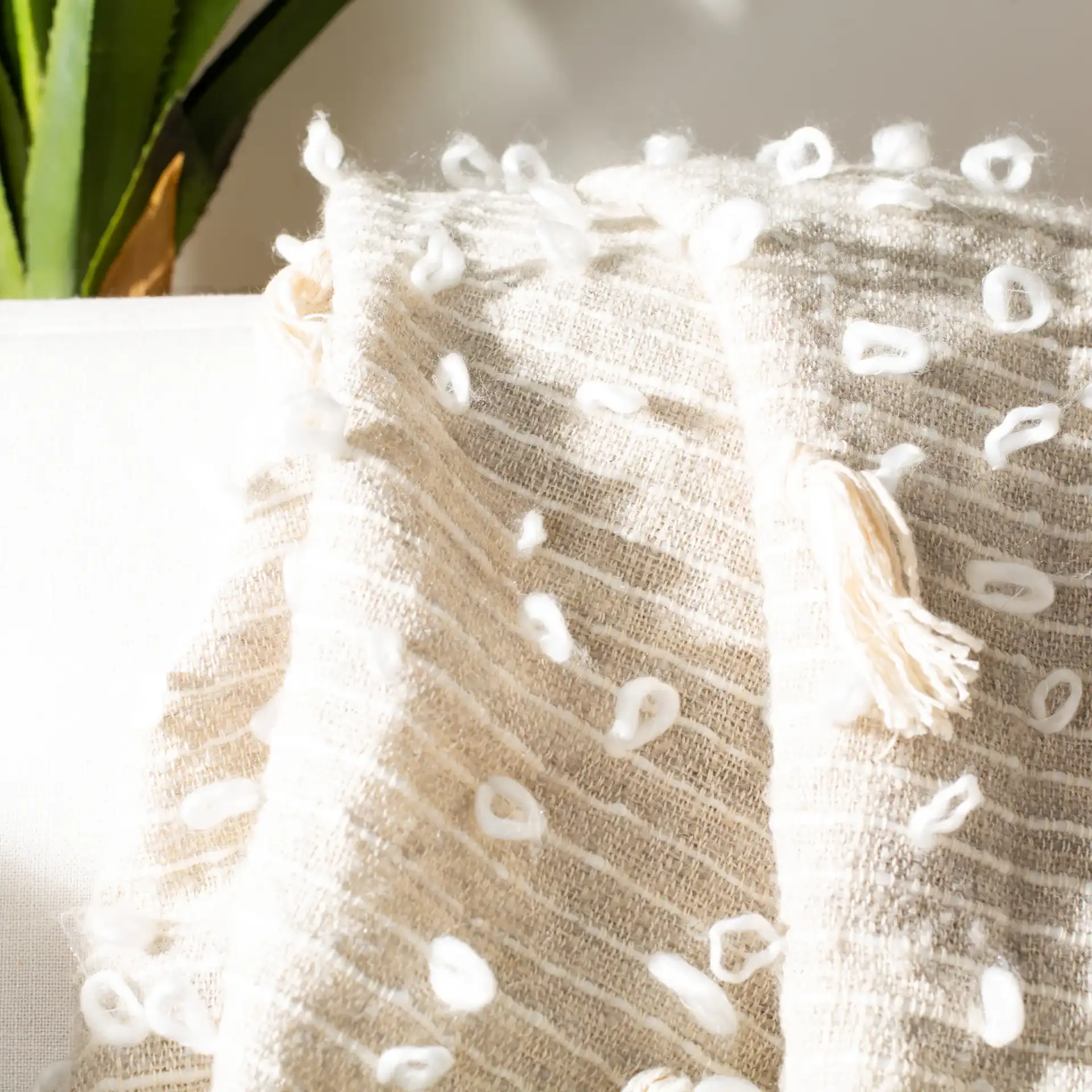 Popper Throw in Assorted in a styled room