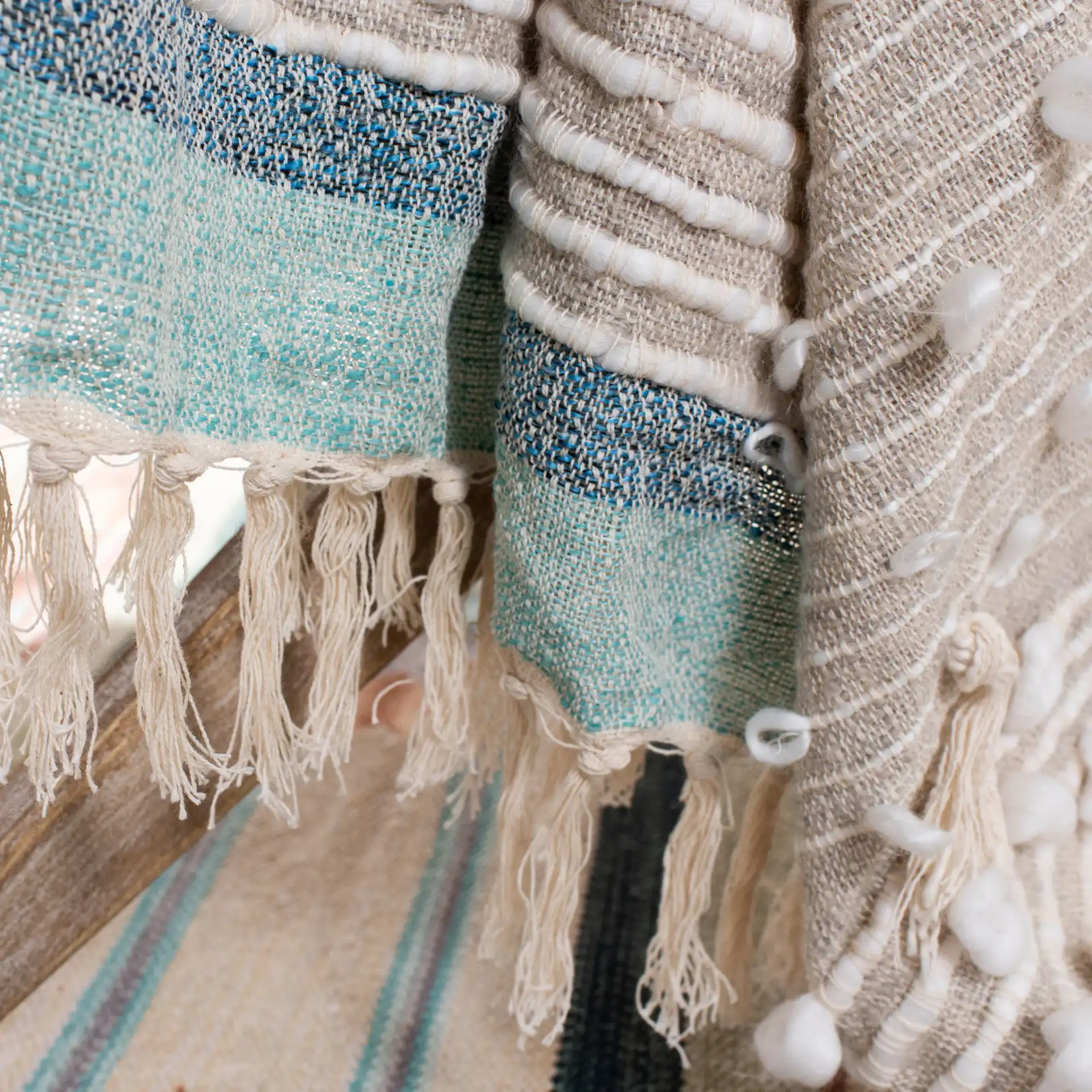 Popper Throw in Assorted in a styled room