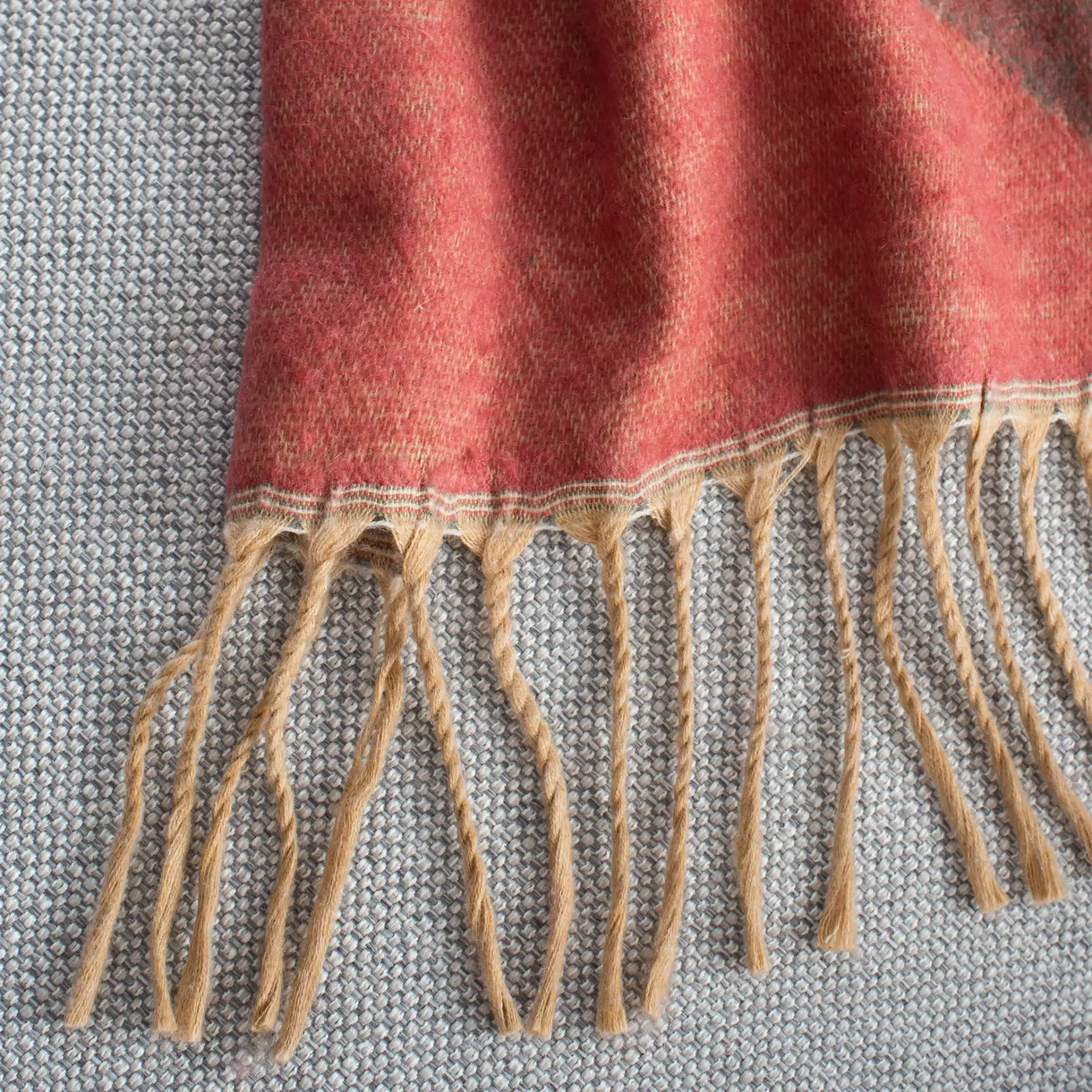 Dava Throw in Multicolor in a styled room