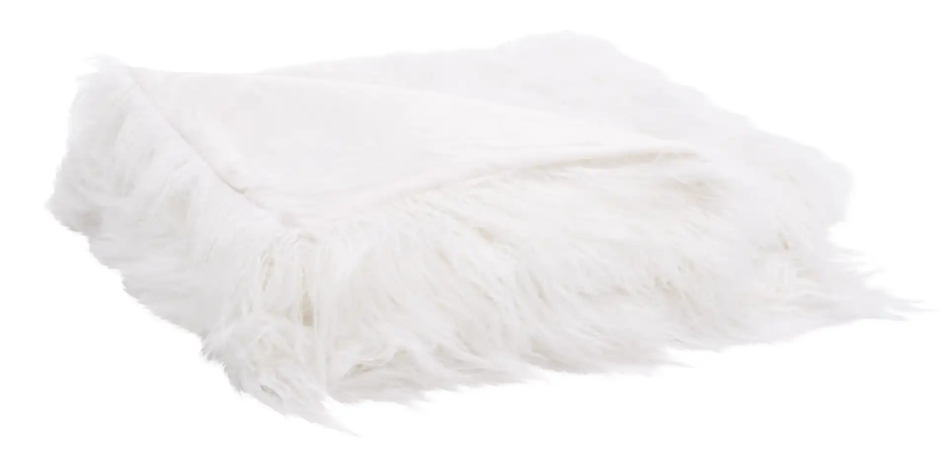 Cuddle Throw in Snow White, detail view