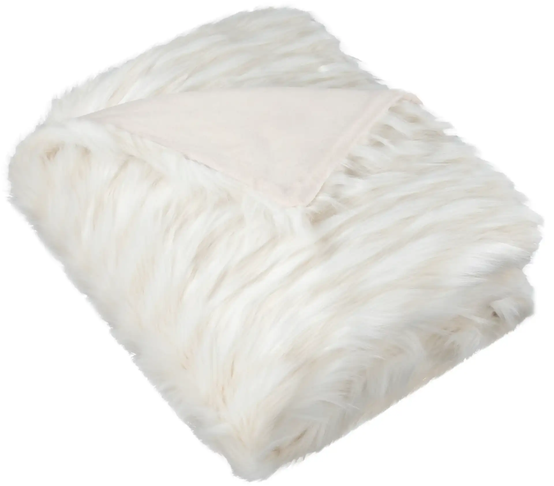 Luxe Feather Throw in White