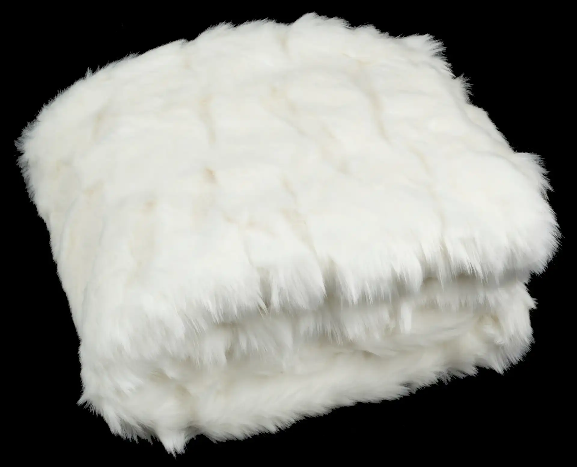 Textured Throw in Cream, detail view