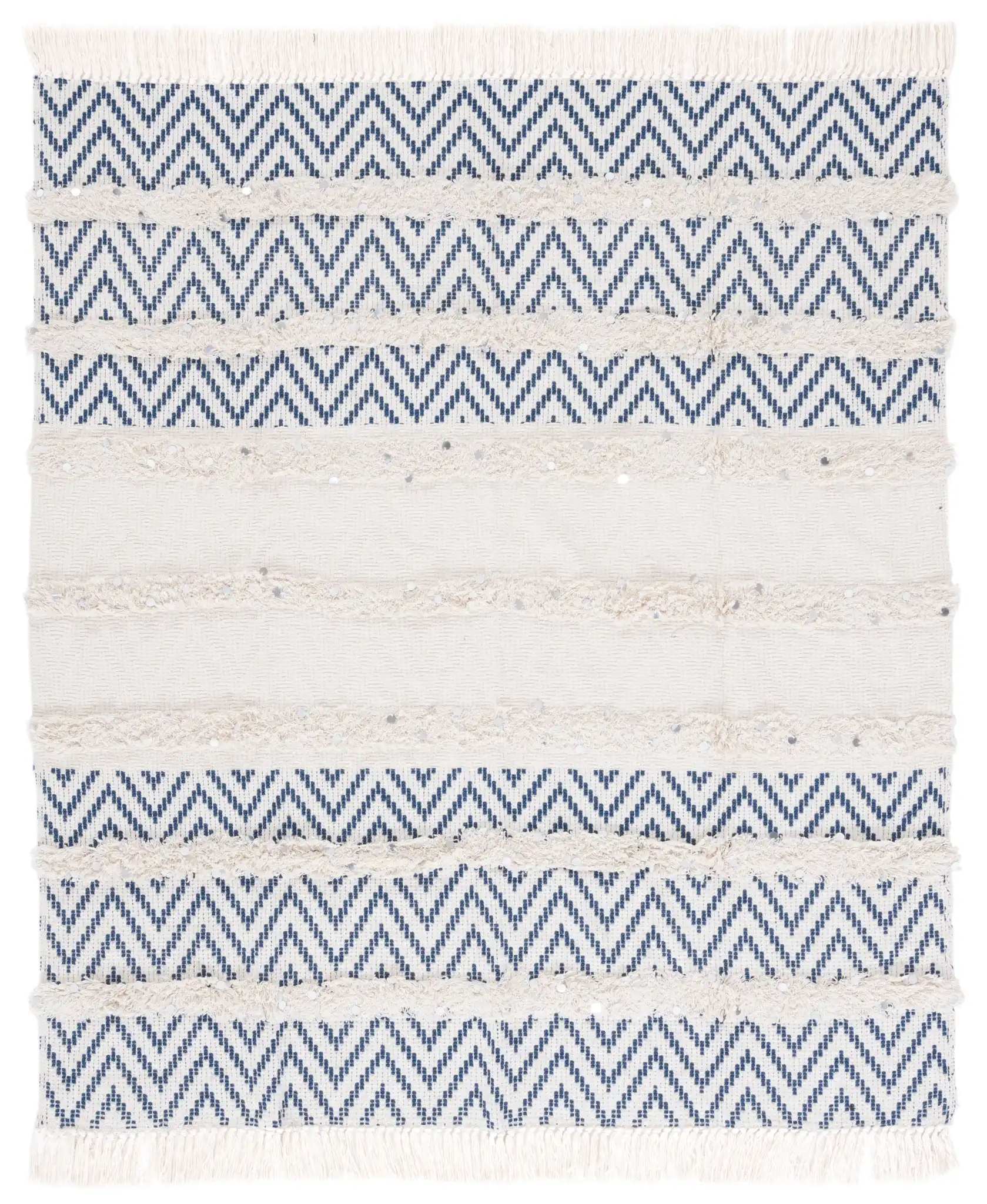 Theanna Throw in Silver, detail view