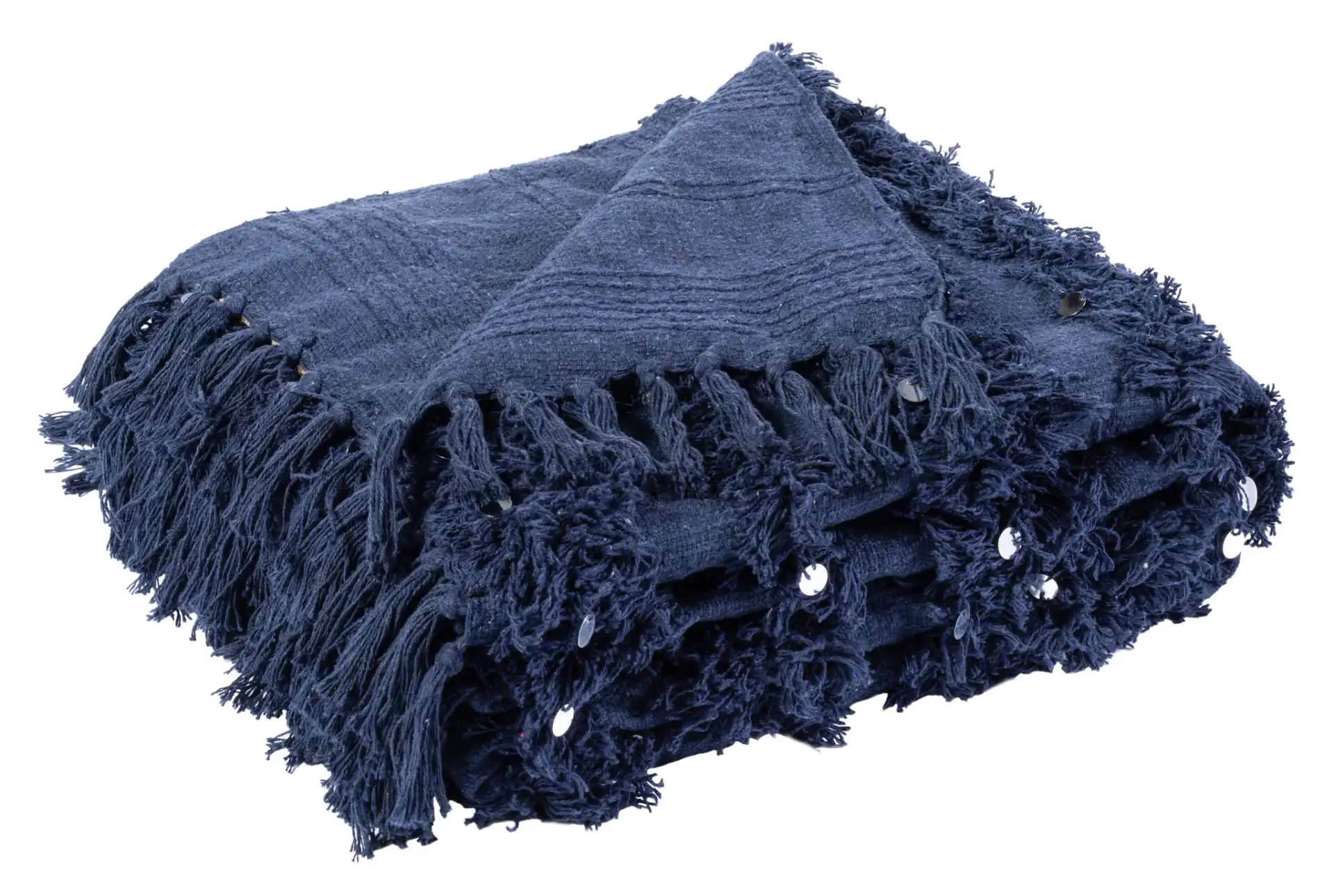 Norlen Throw in White, detail view