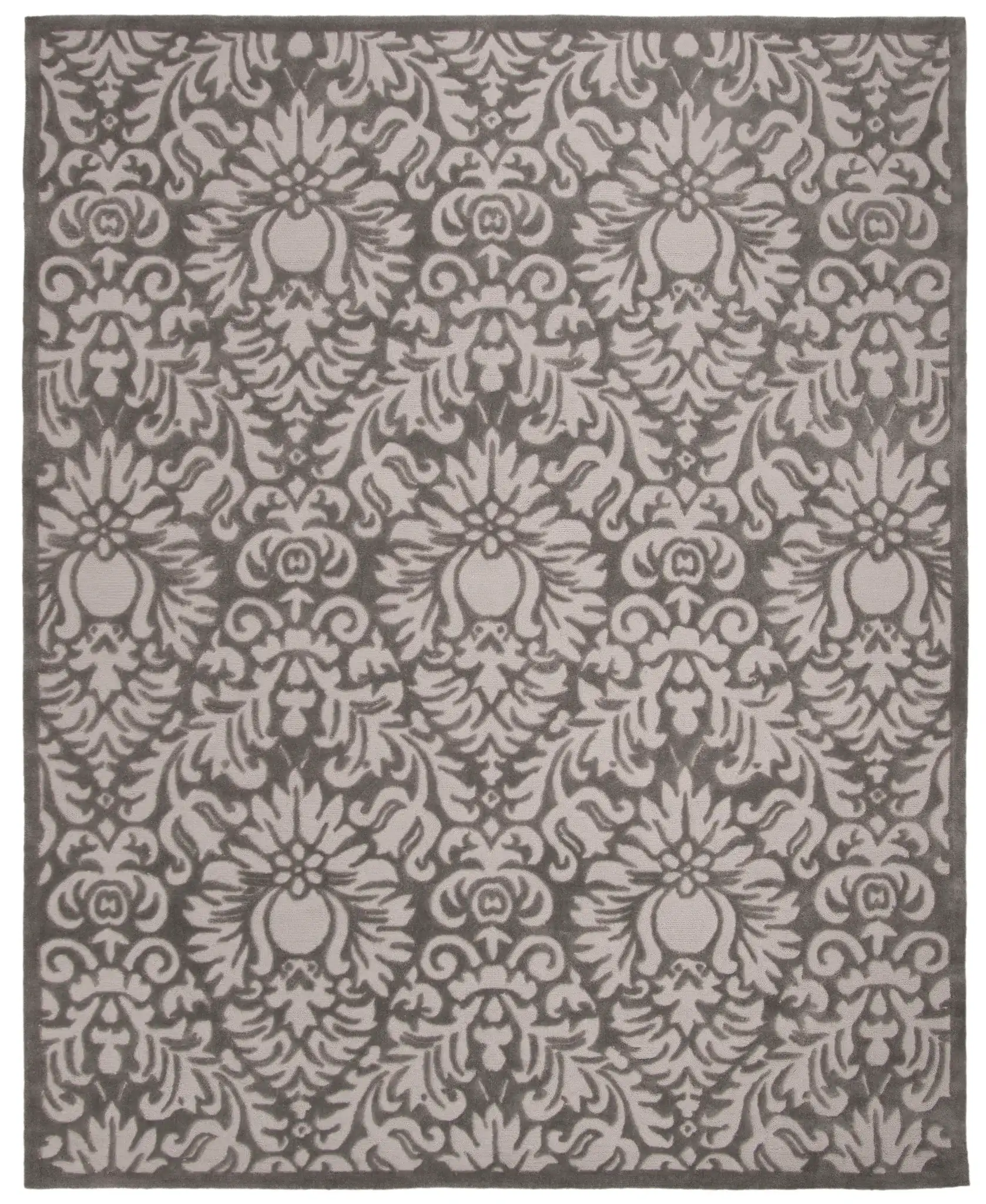 Total Performance Brussels Hand-Hooked Rug in Stone