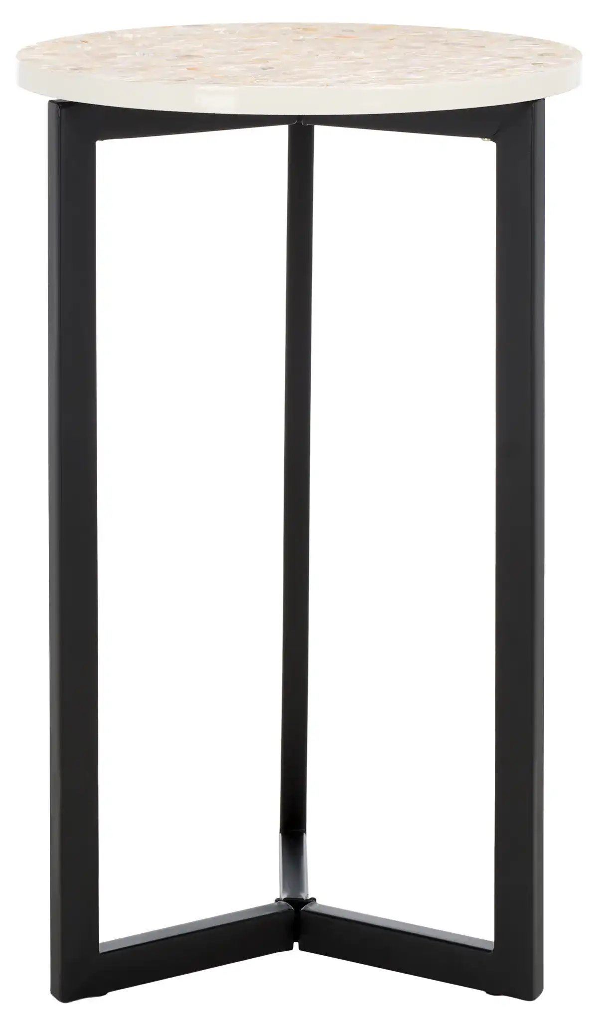 Zaira End Table in Beige / Multicolor
