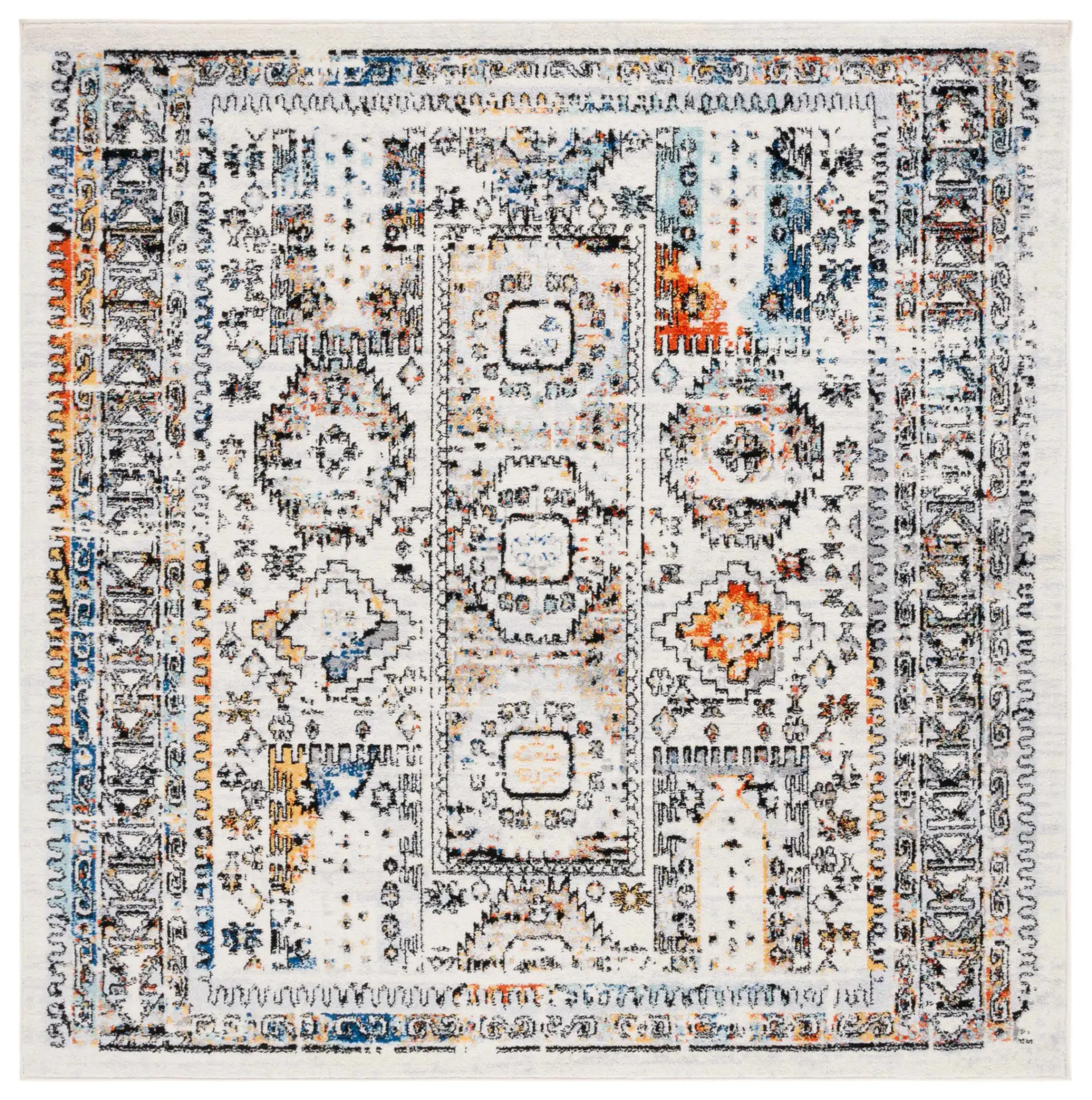 Ivory Gray / Blue Rust