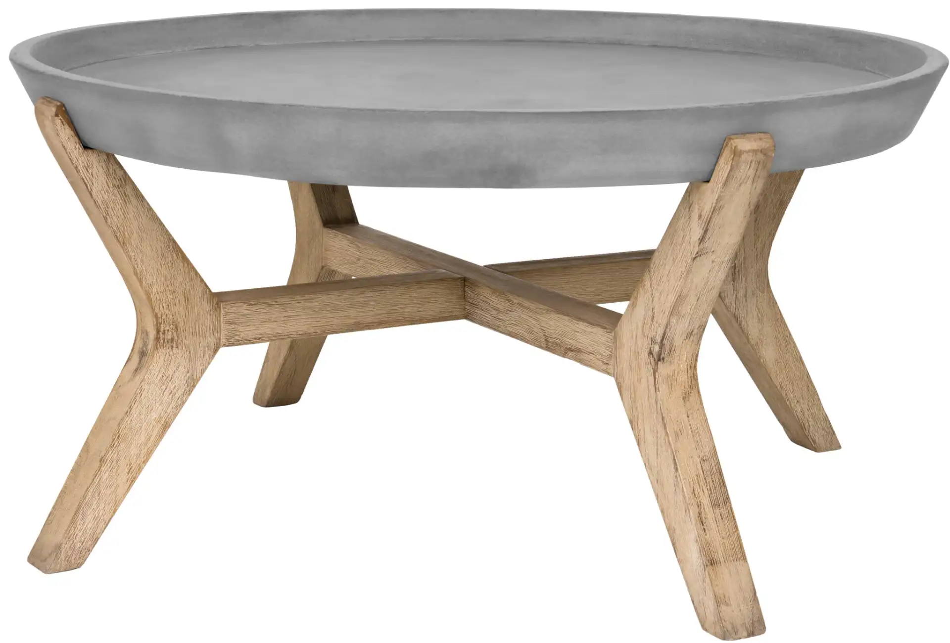 Wynn Indoor/Outdoor Coffee Table in Dark Gray, detail view