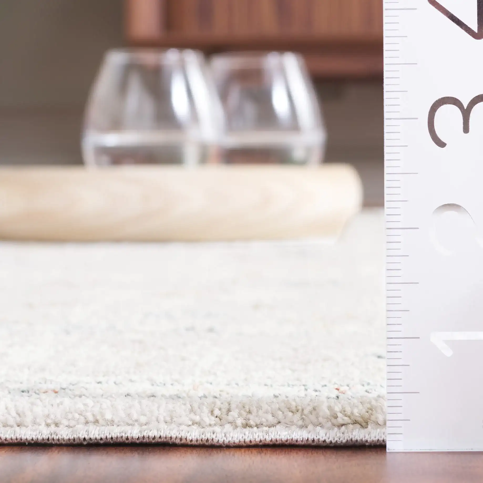 Verona Classic Medallion Border Rug in Ivory in a styled room
