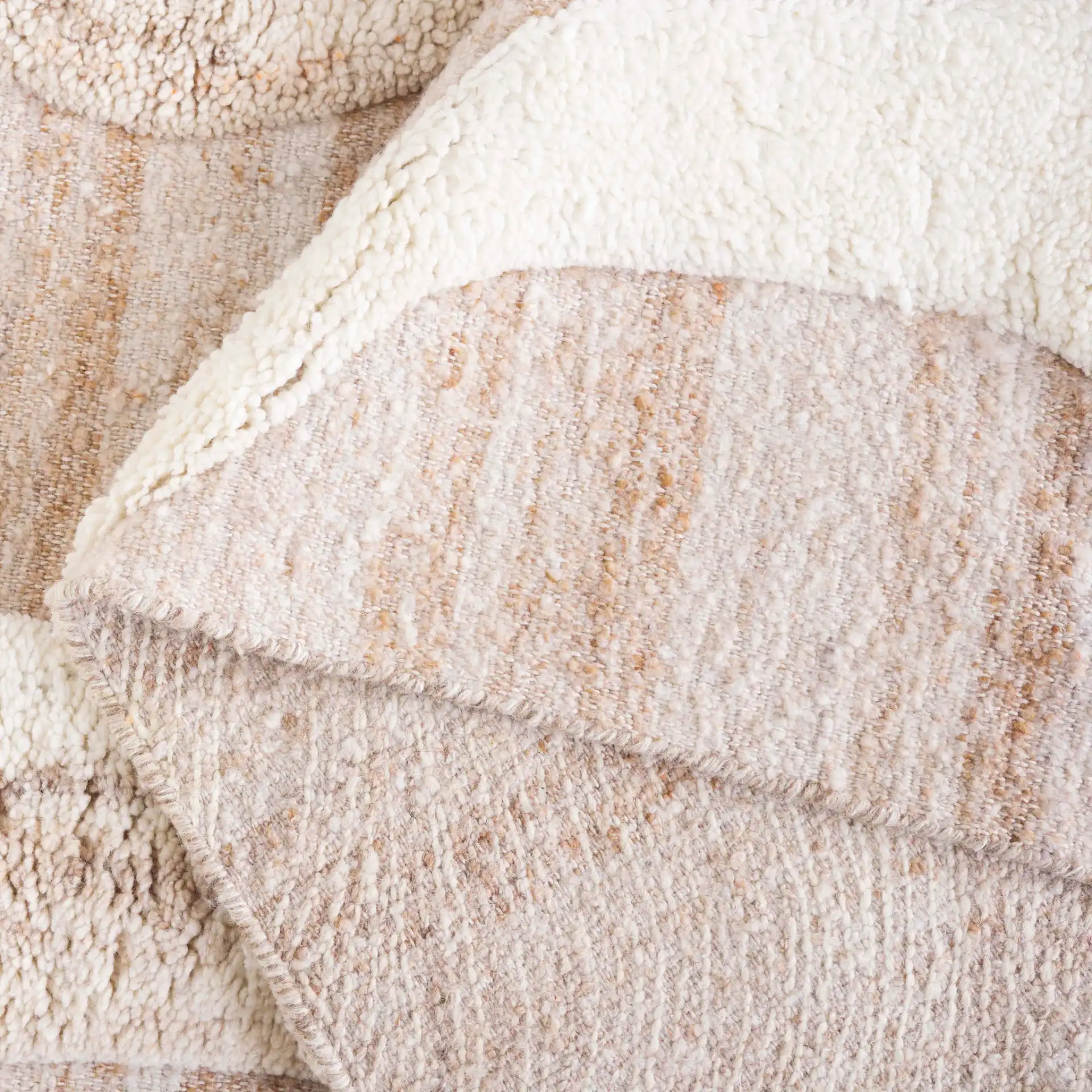Vermont Wave Rug in Ivory in a styled room