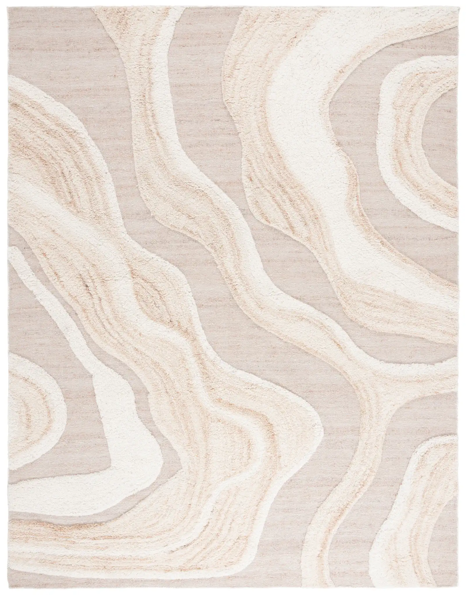 Vermont Wave Rug in Ivory