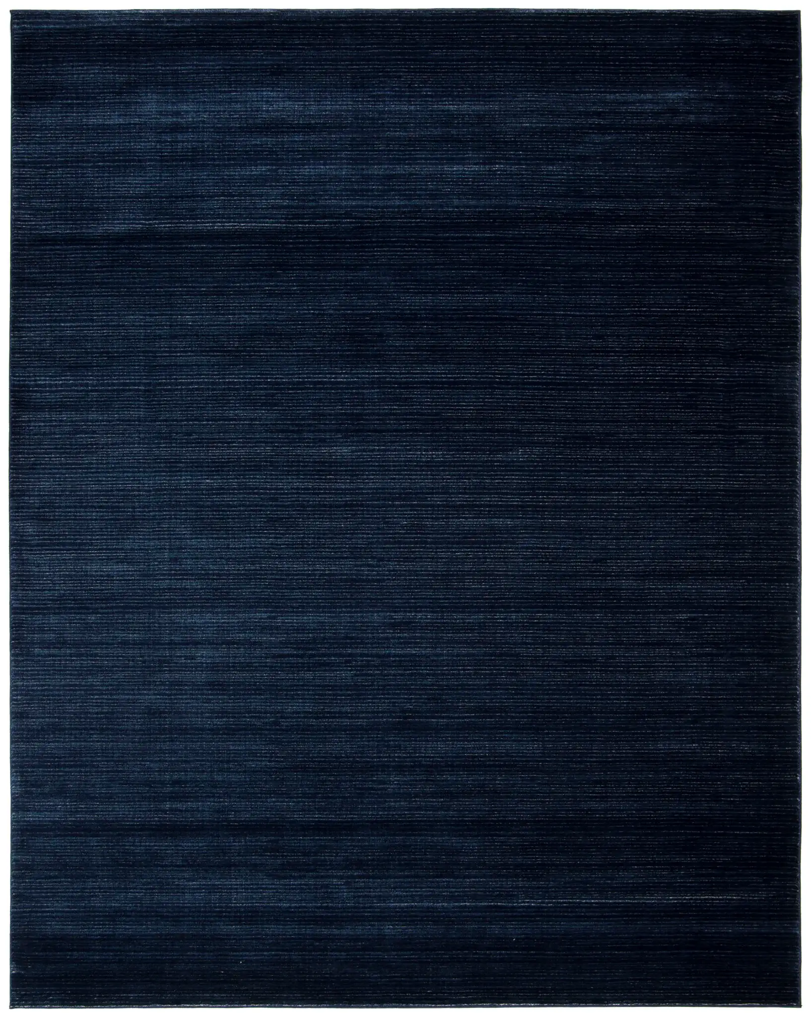 Vision Striated Solid Rug in Navy