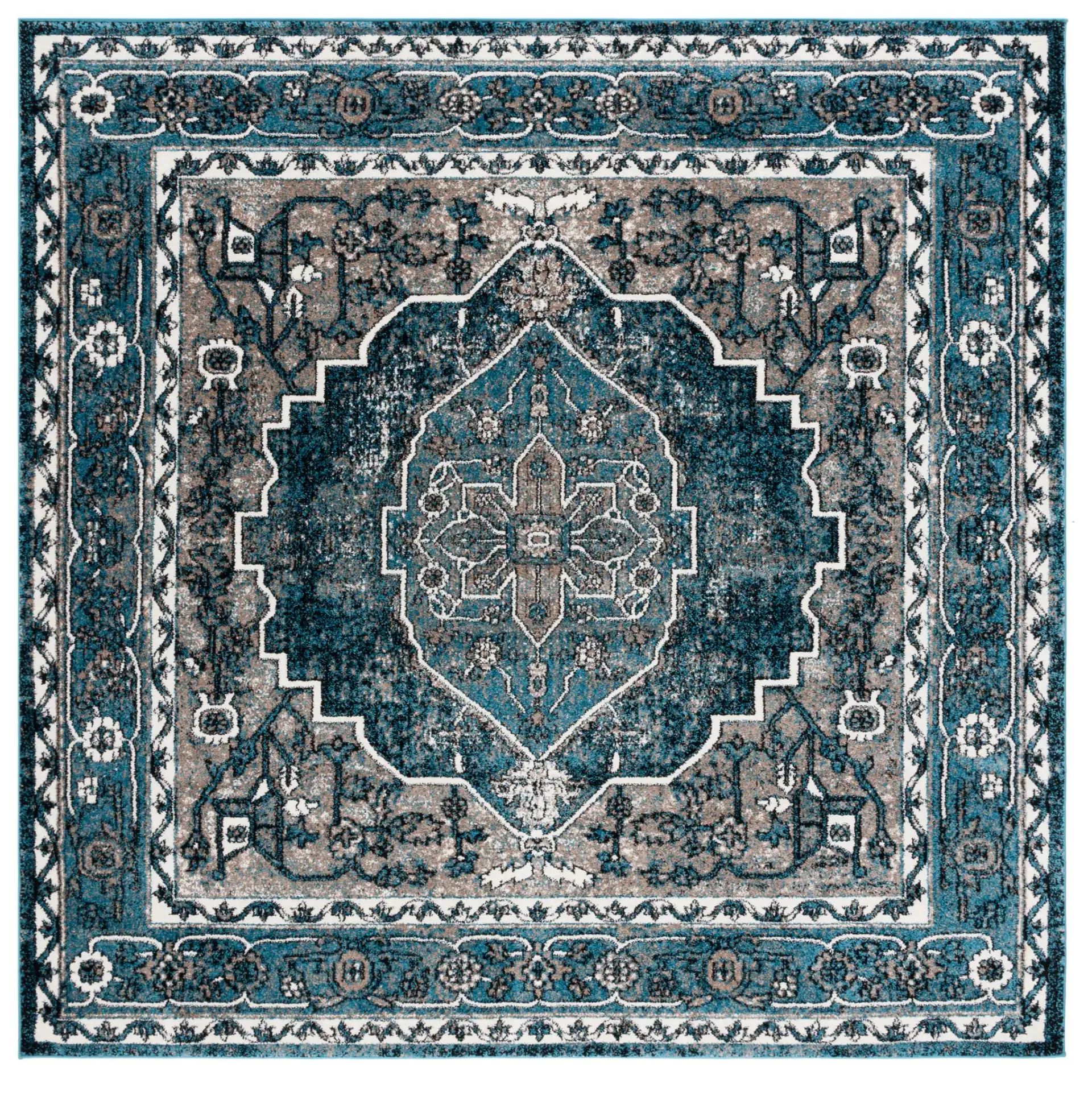 Blue / Ivory