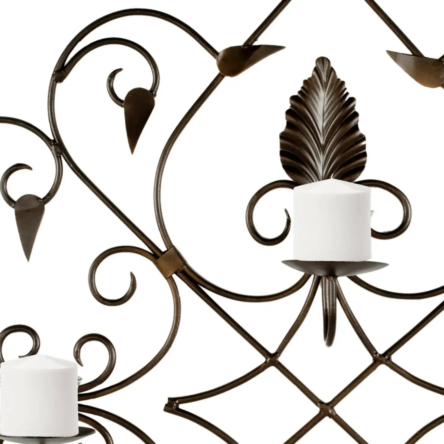 Votive Wall Decor in Rustic, detail view