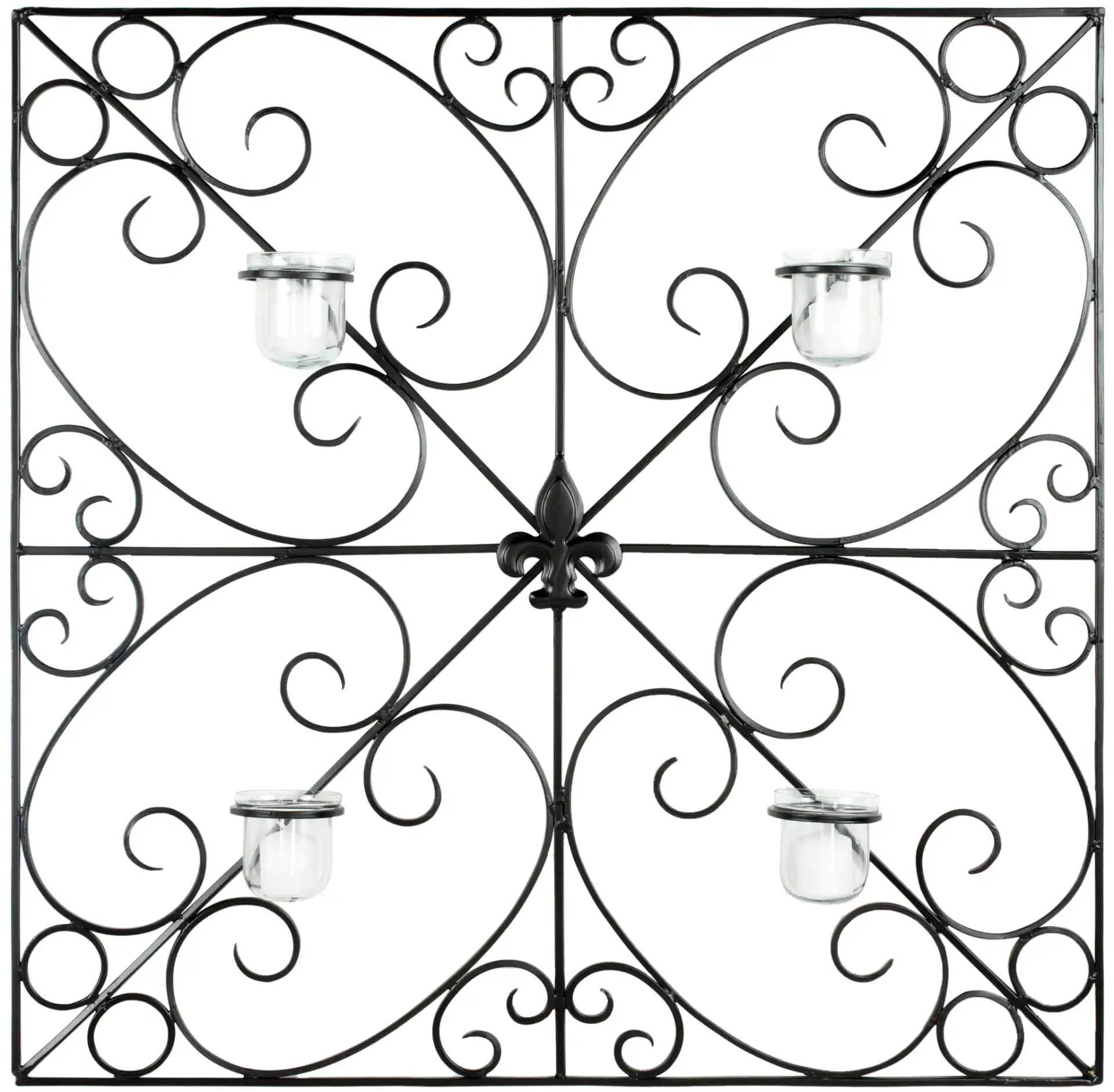 Votive Wall Decor in Black