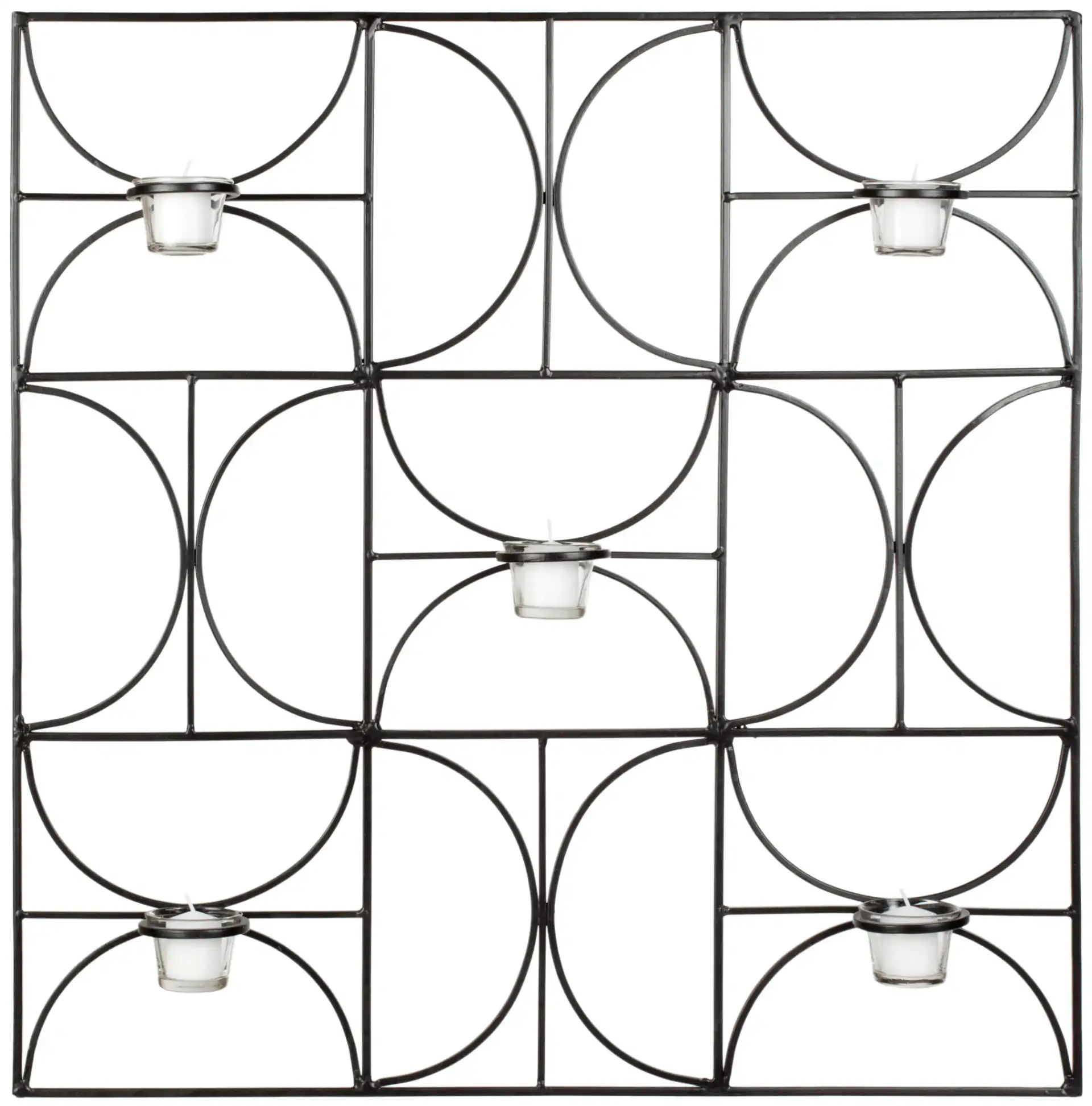 Votive Wall Decor in Black