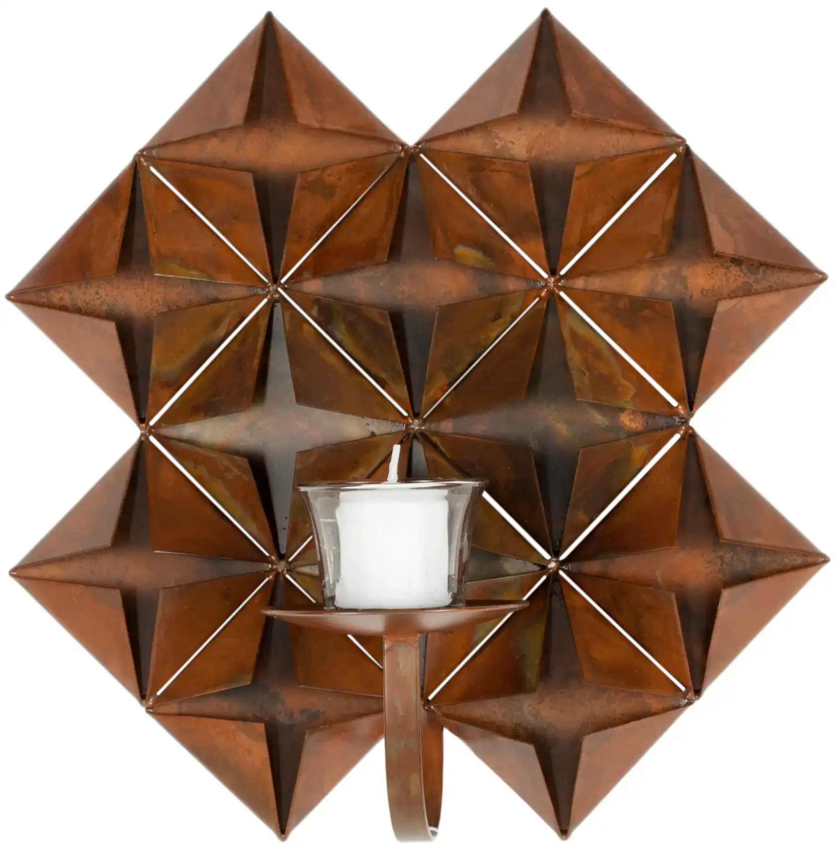 Pillar Wall Decor (Set of 4) in Antique Copper