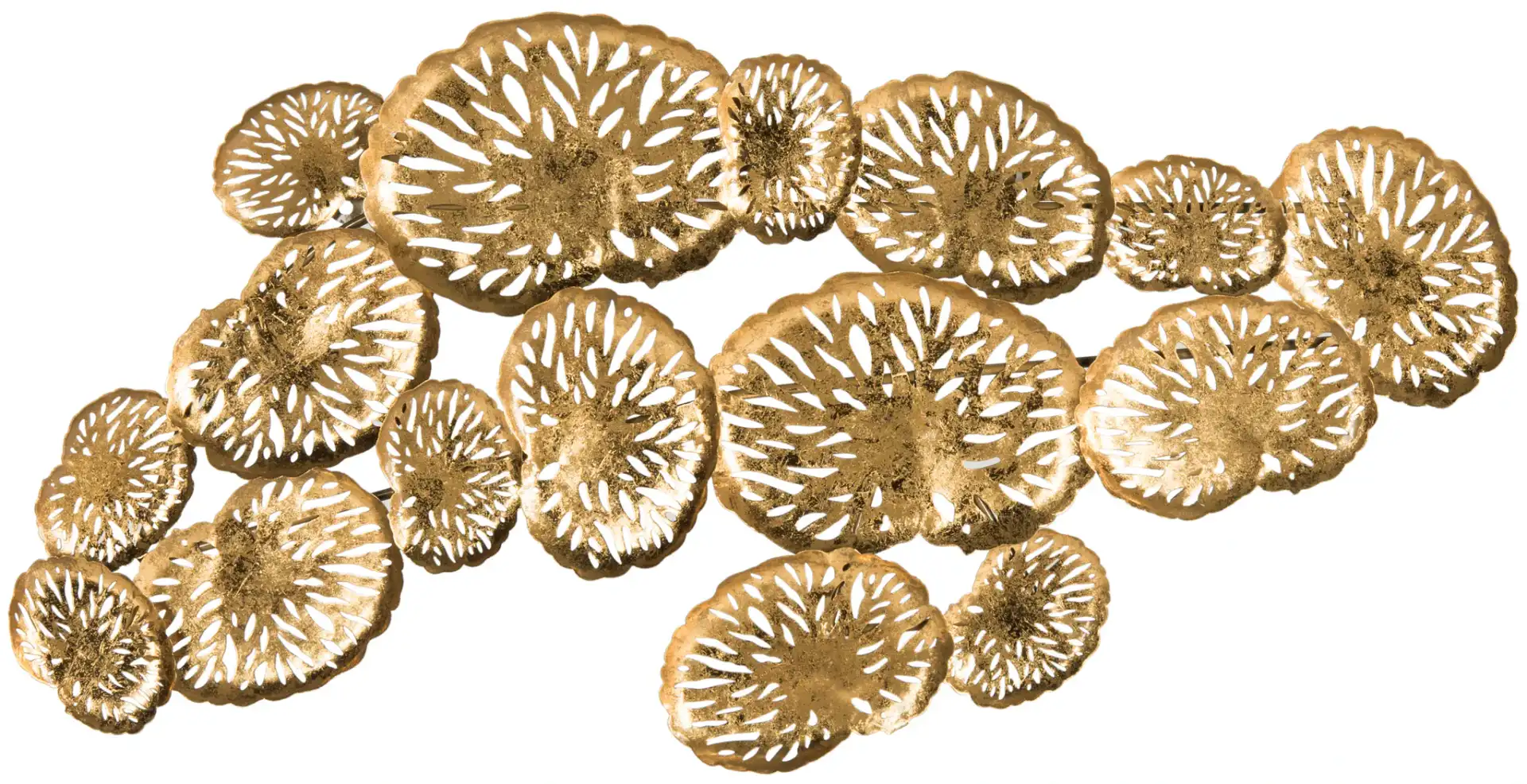 Coral Plate Wall Decor in Gold