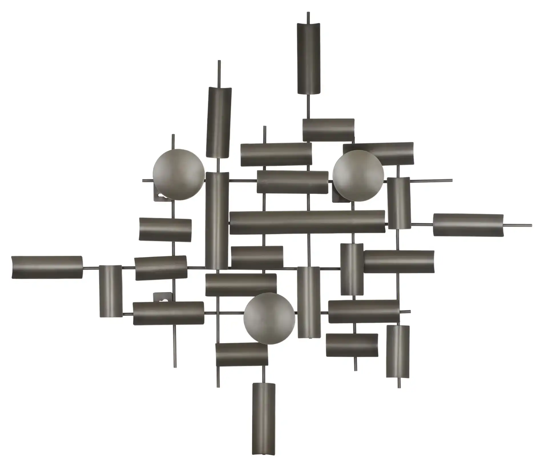 Nevaeh 34.5" Wall Decor in Antique Silver