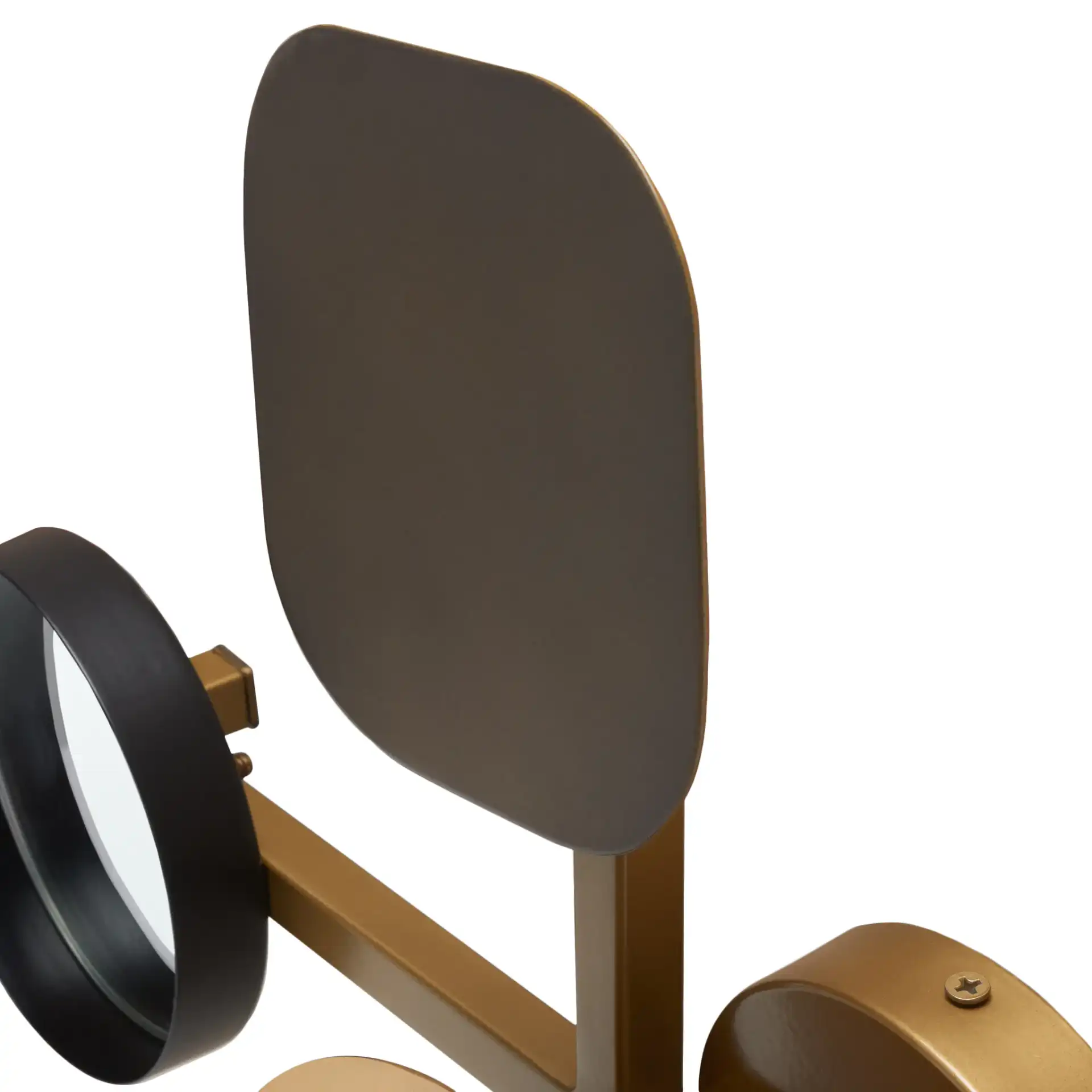 Olosa 17" Wall Decor in Antique Brass in a styled room