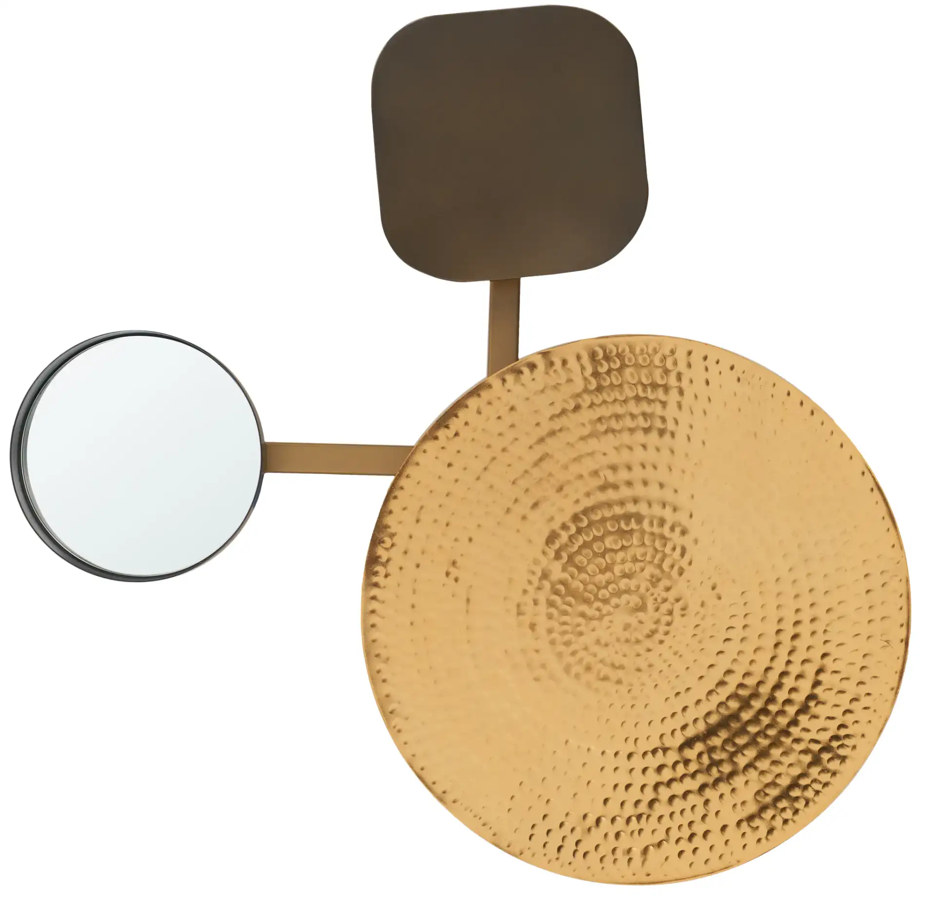 Olosa 17" Wall Decor in Antique Brass, detail view