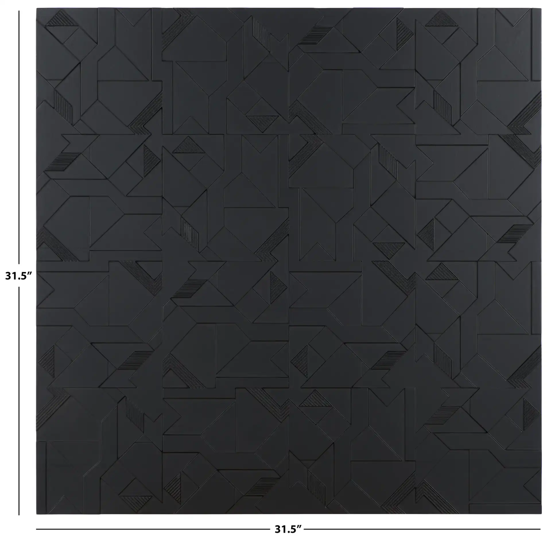 Emery Wall Decor in Black, detail view