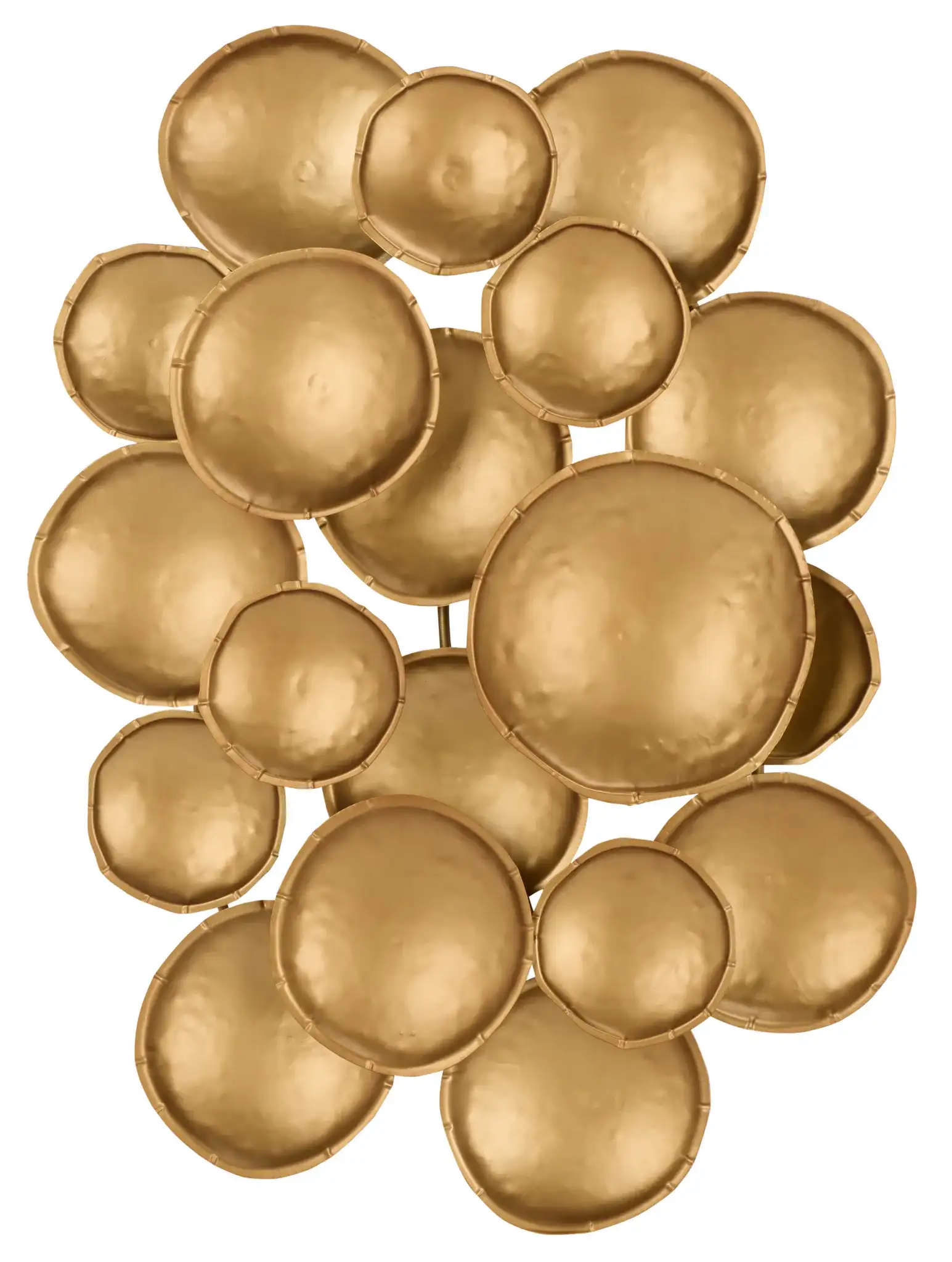 Lela Bubble Disc Wall Decor in Gold