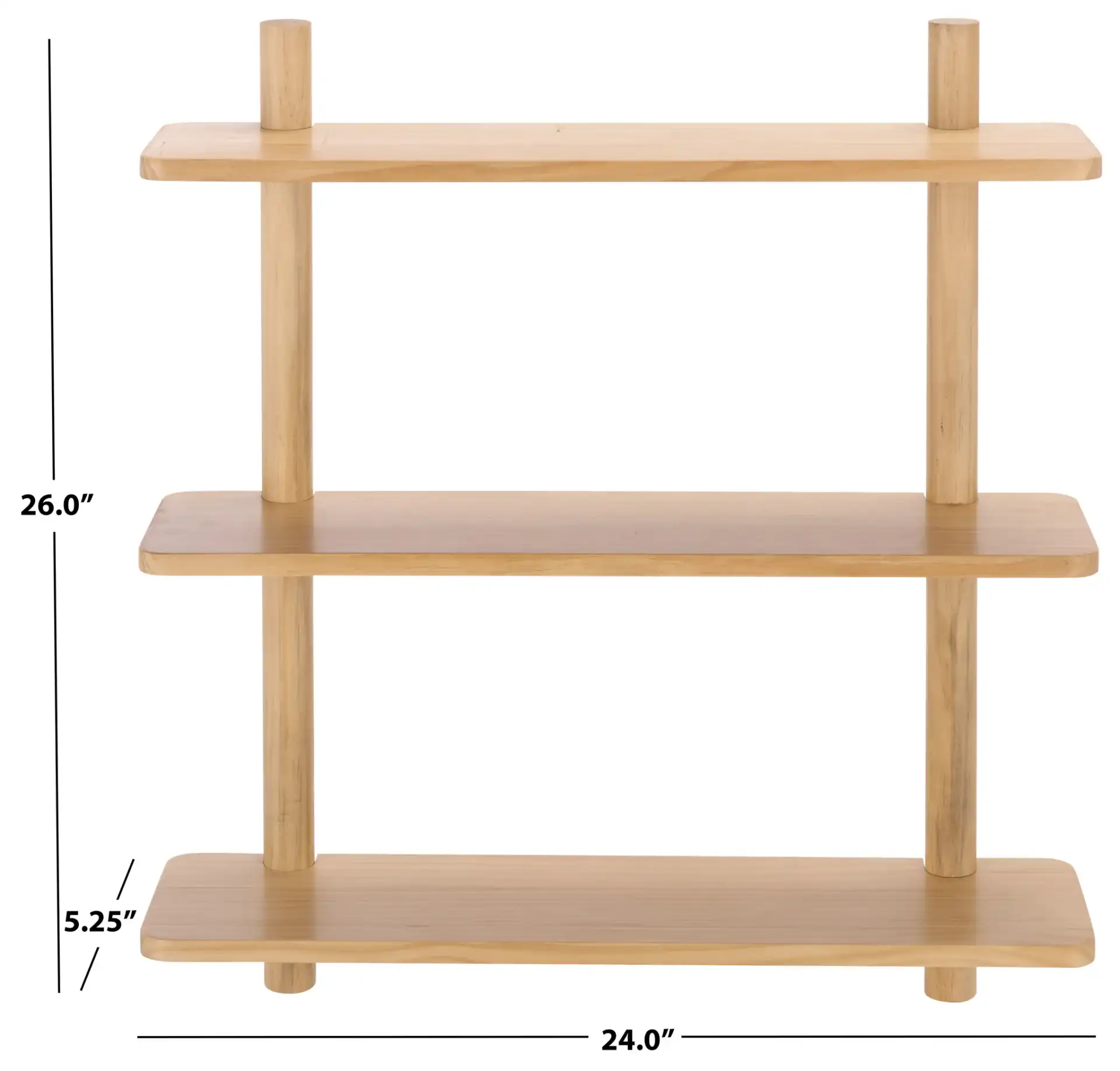 Wila Wall Shelf in Natural, detail view