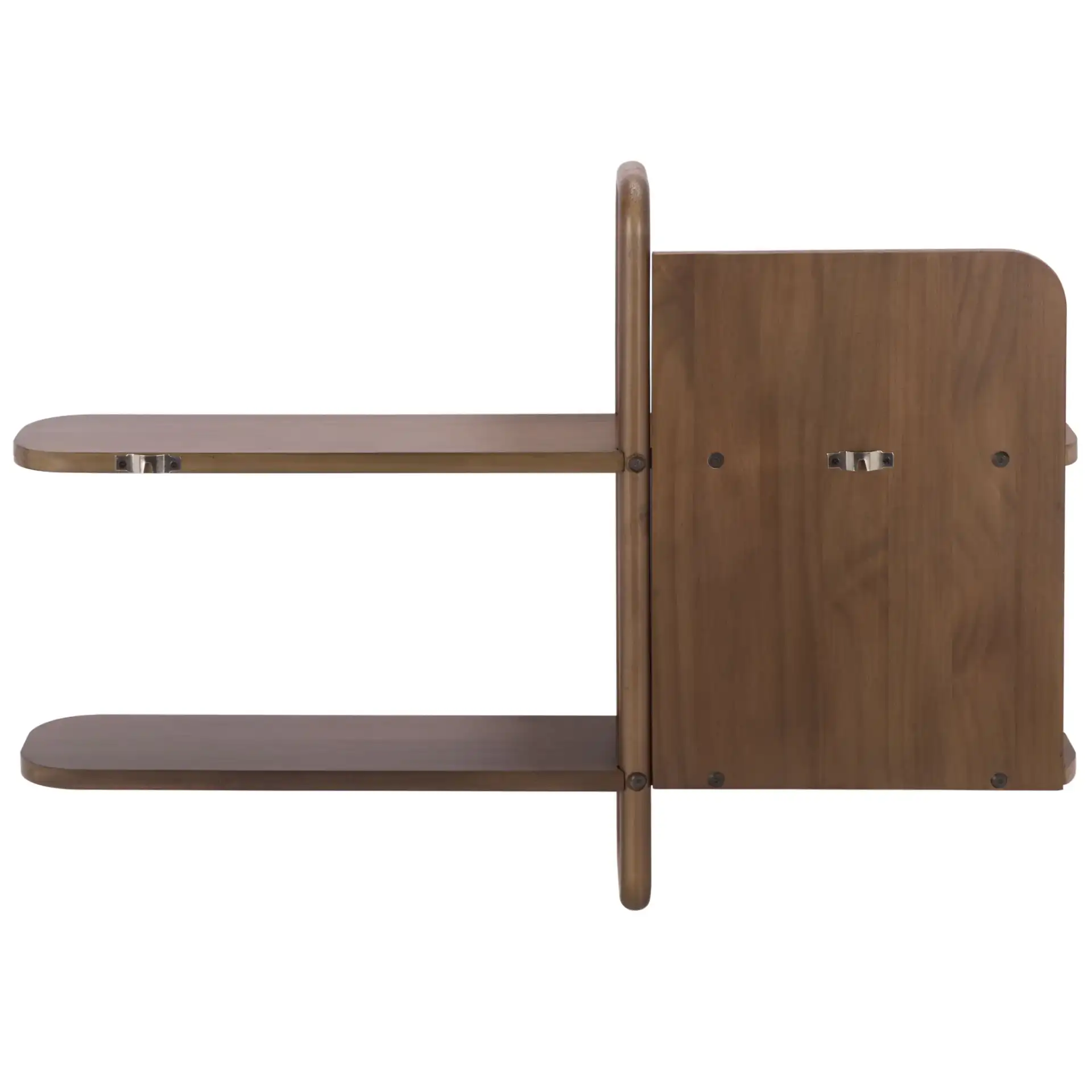 Tano Wall Shelf in Warm Brown, detail view