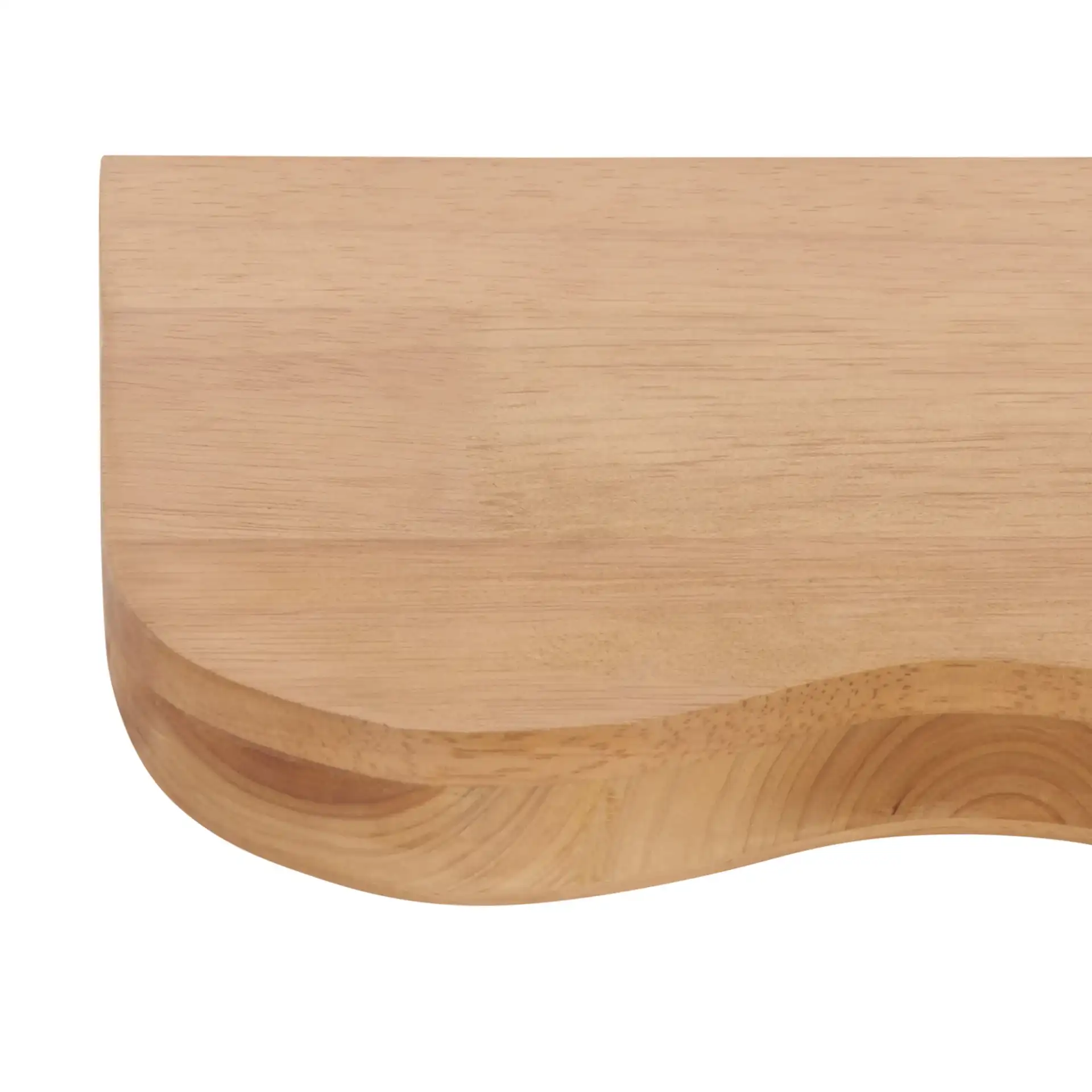 Bella Wavy Shelves Set 3 in Natural in a styled room