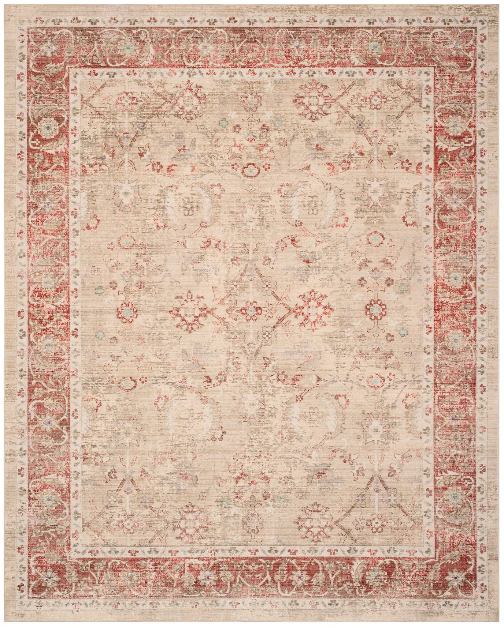 Ivory / Red