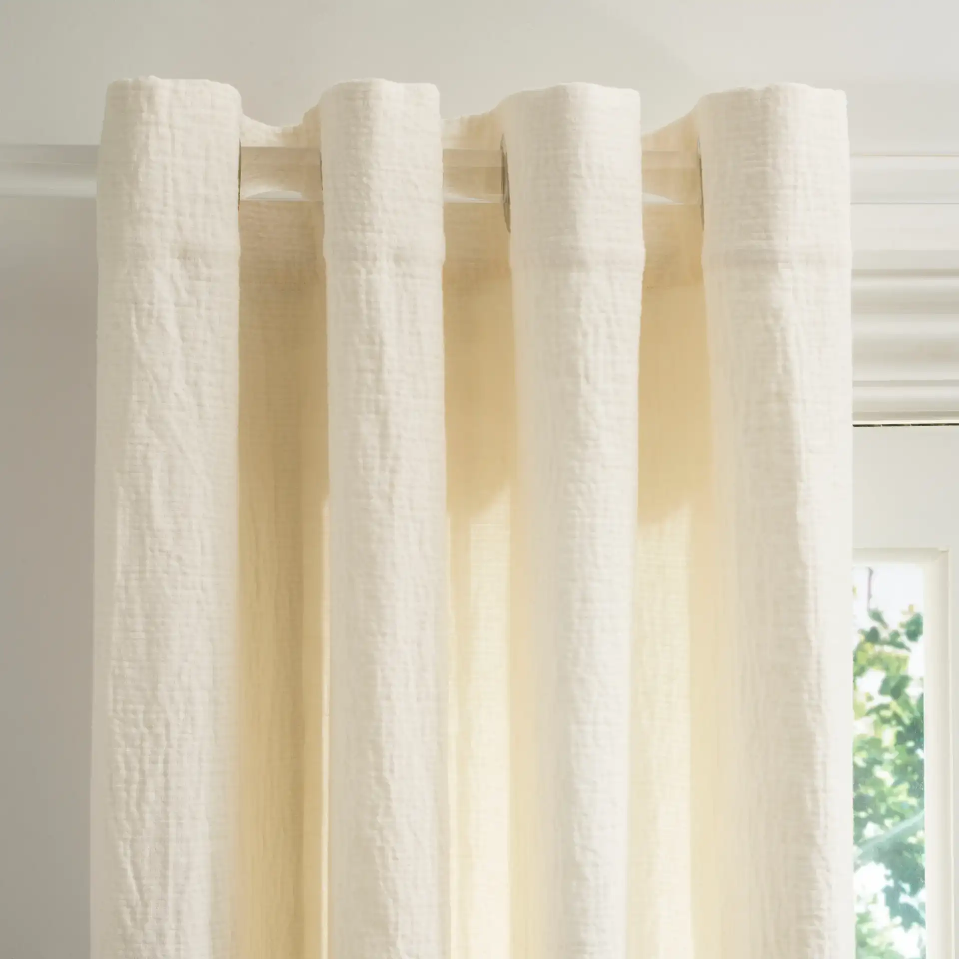 Grevena Window Panel in Ivory