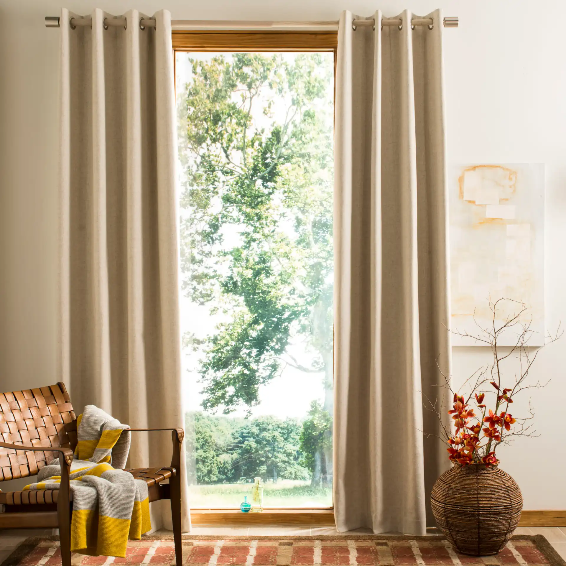 Nealonia Window Panel in Beige