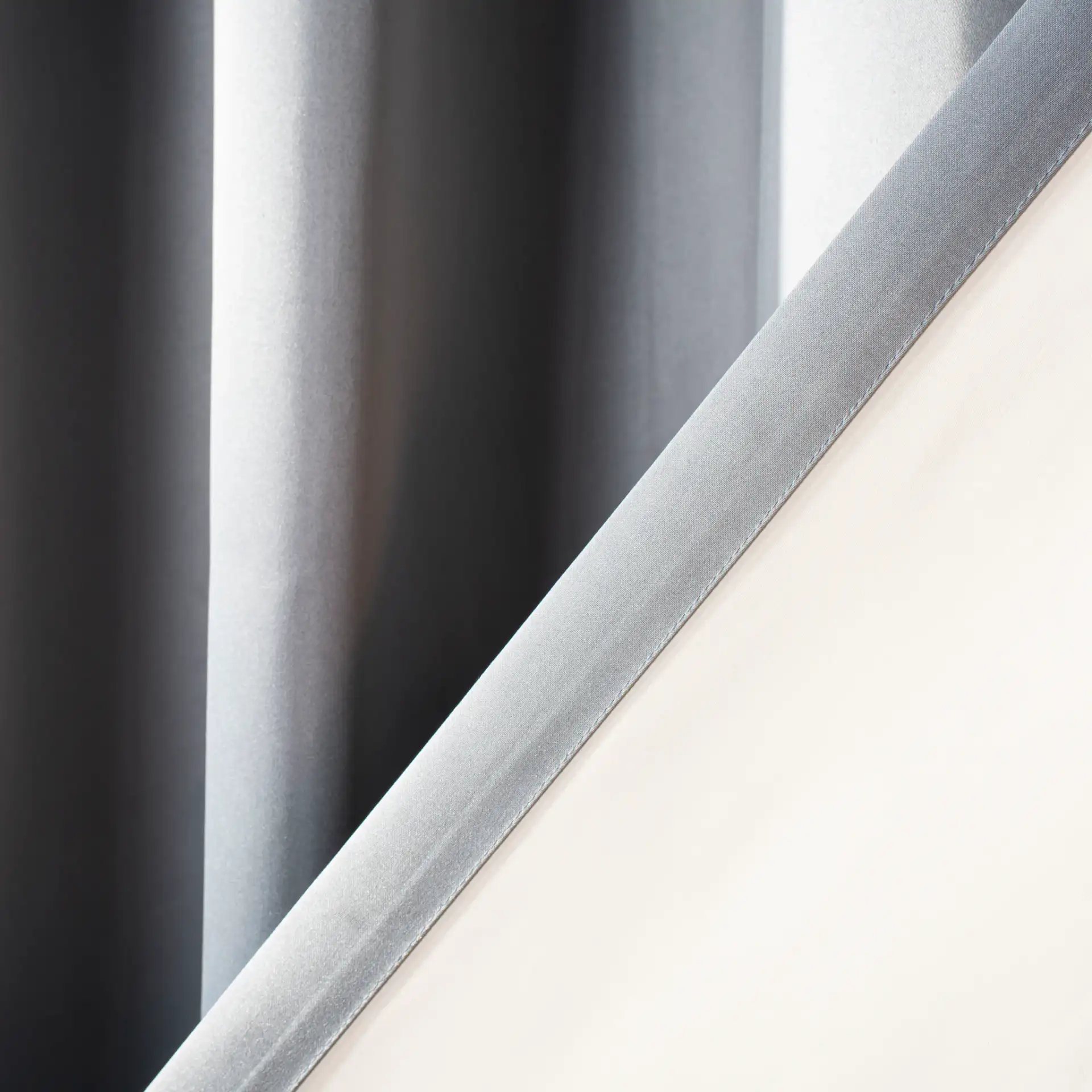 Gresla Window Panel in Gray in a styled room
