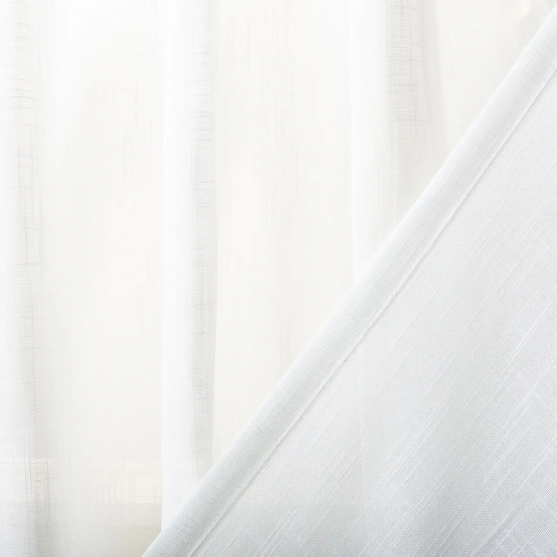 Trin Window Panel in White in a styled room