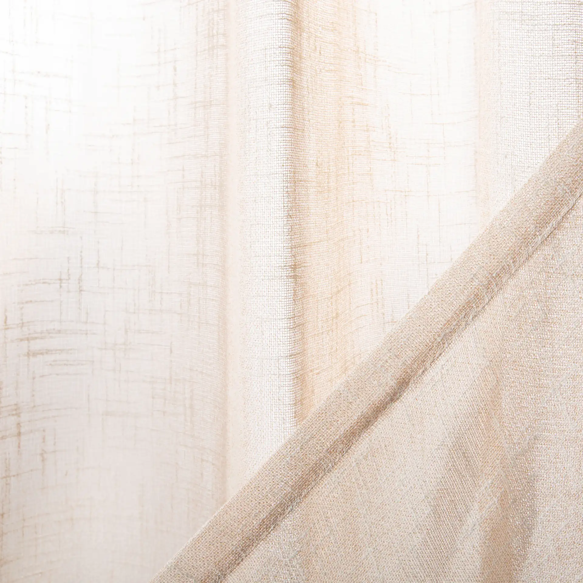 Walt Window Panel in Beige in a styled room