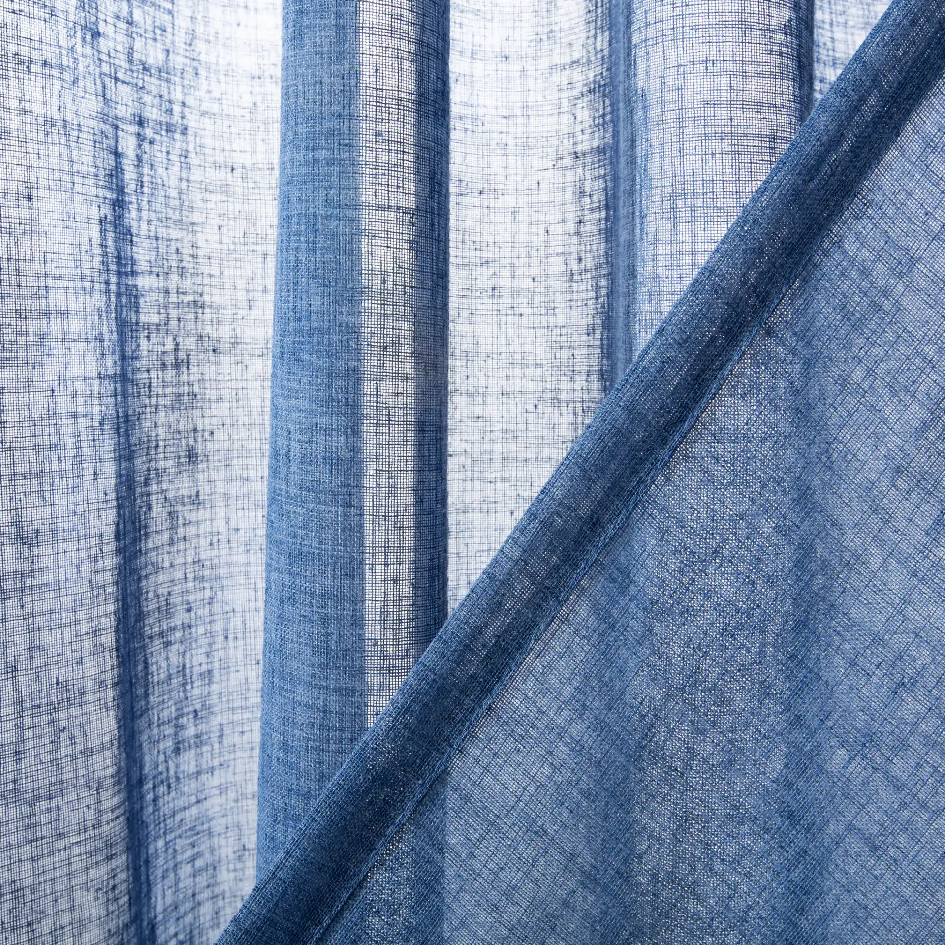 Shani Window Panel in Blue in a styled room