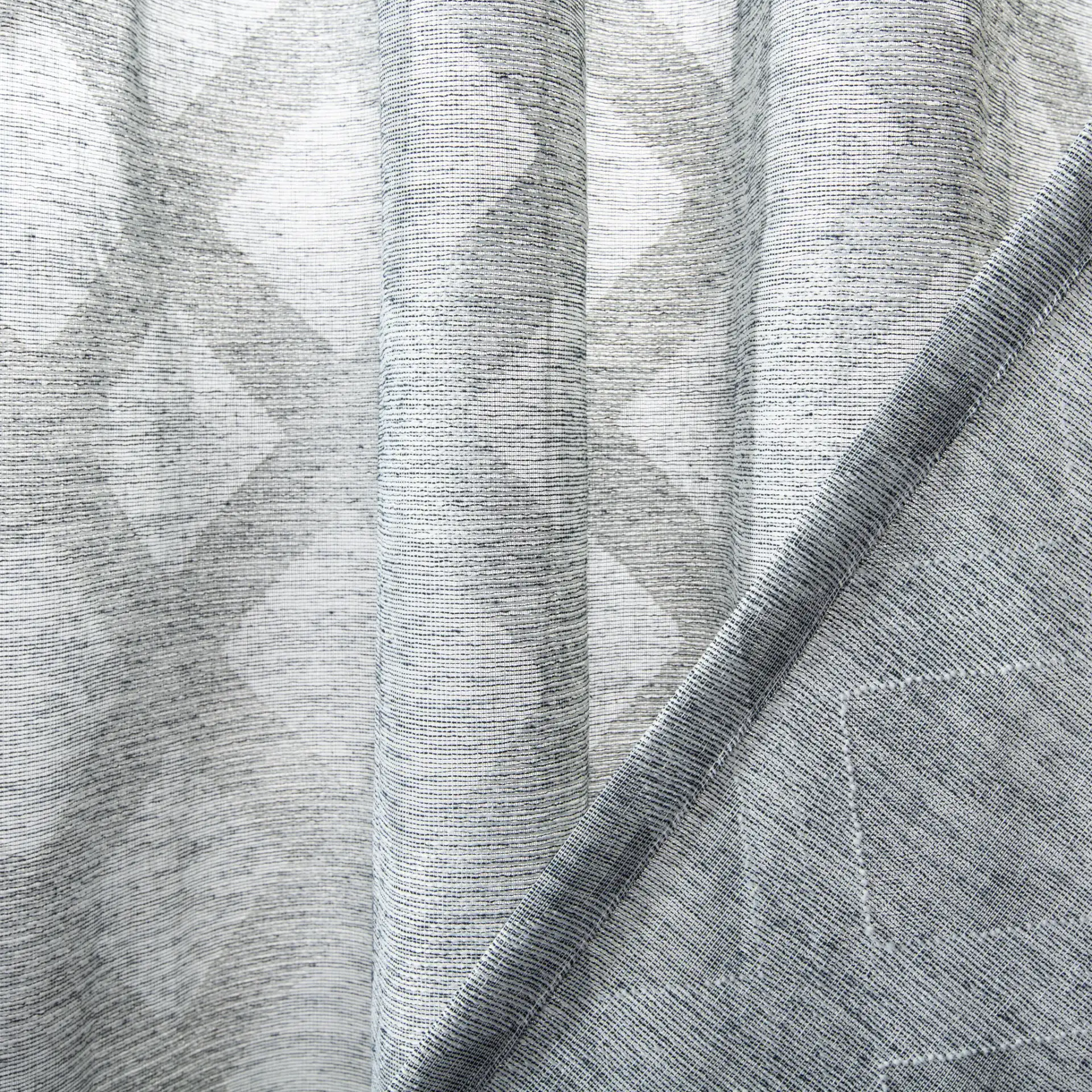 Kenji Window Panel in Gray in a styled room