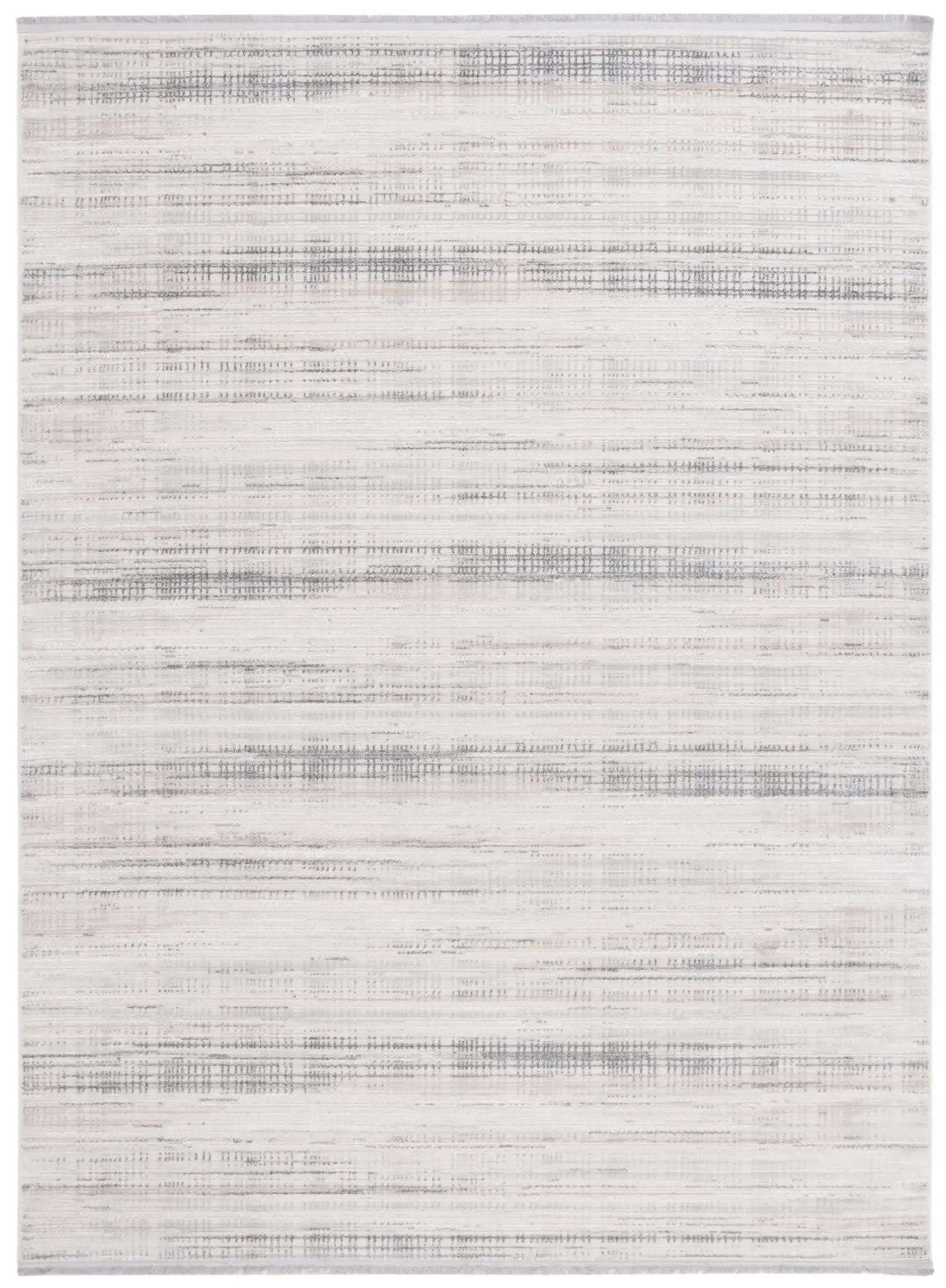 Whisper Linear Stripe Rug in Ivory / Gray