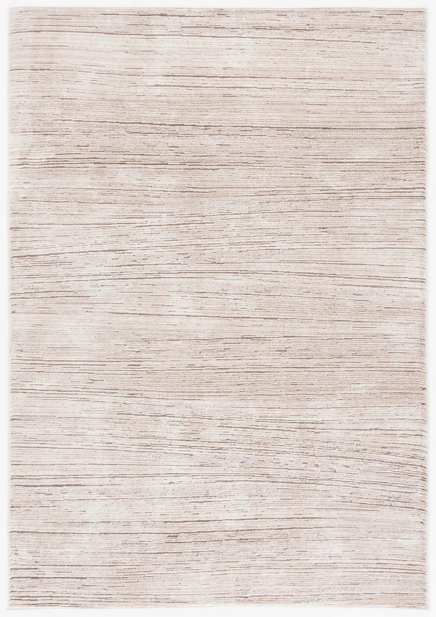 Whisper Striated Rug in Beige / Dark Beige